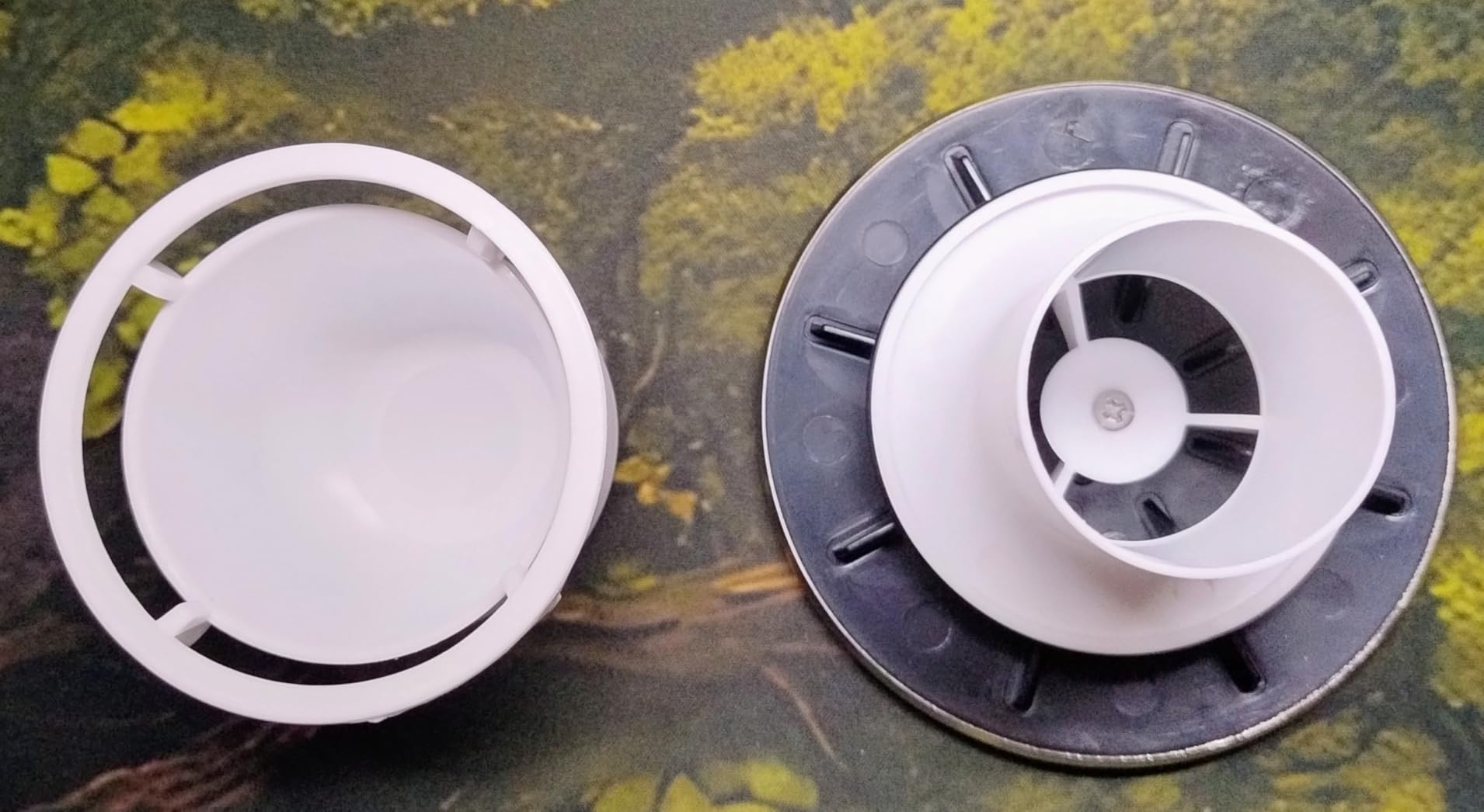OUKENS Coperchio Scarico Doccia 90 mm Cromato Filtro Capelli