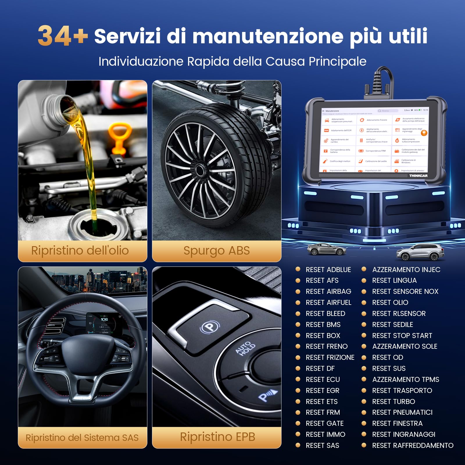 Thinkcar THINKSCAN 689 Diagnosi Auto OBD2 Full System