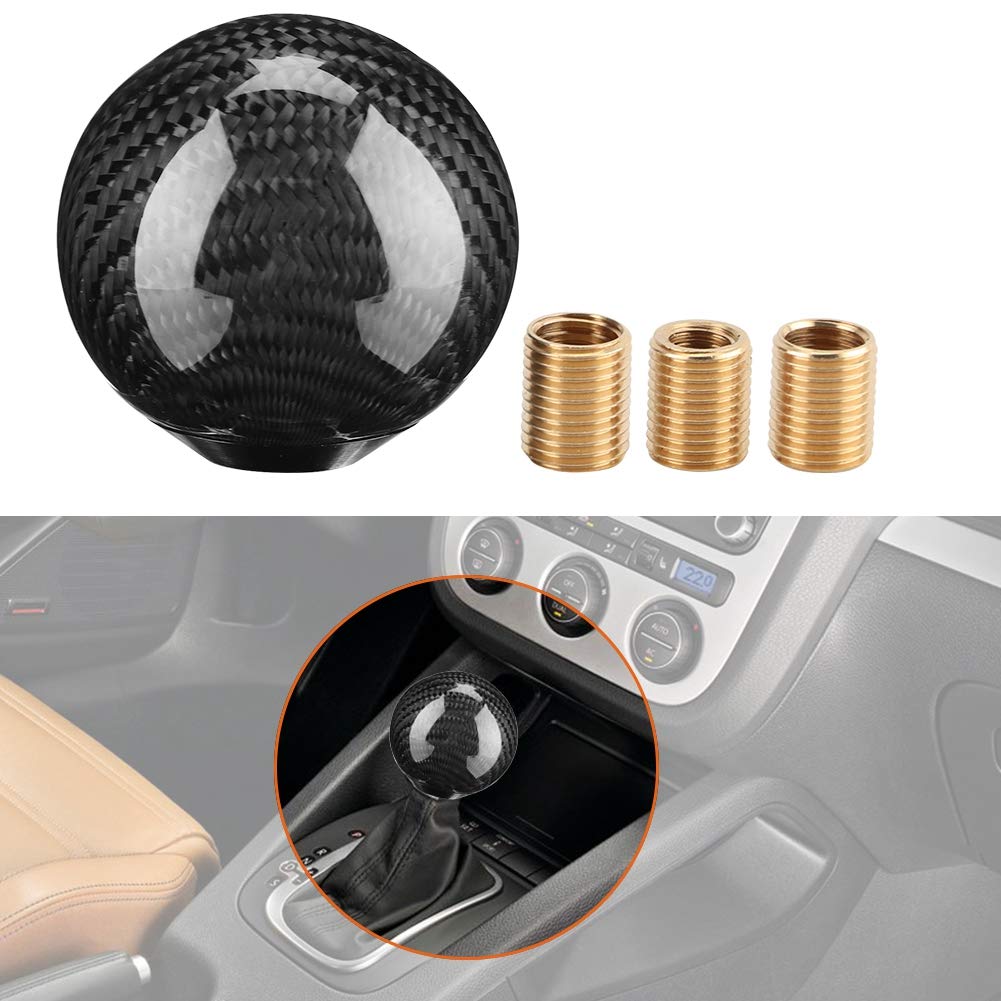 OUKENS Pomello Cambio Manuale Universale Nero Carbonio