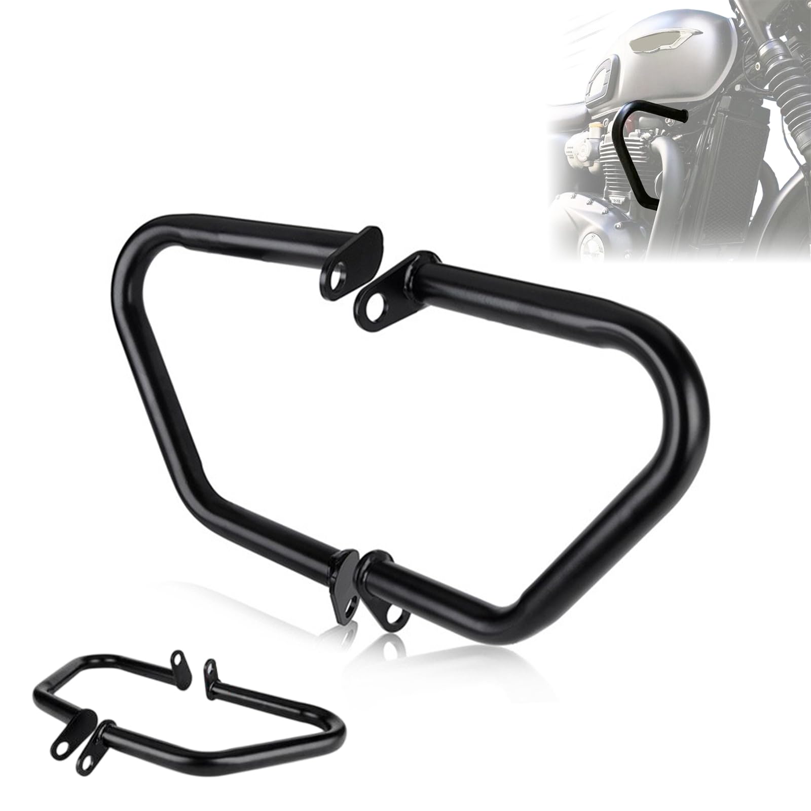 Oukens paramotore FG007BK Triumph Bonneville nero 2 pz