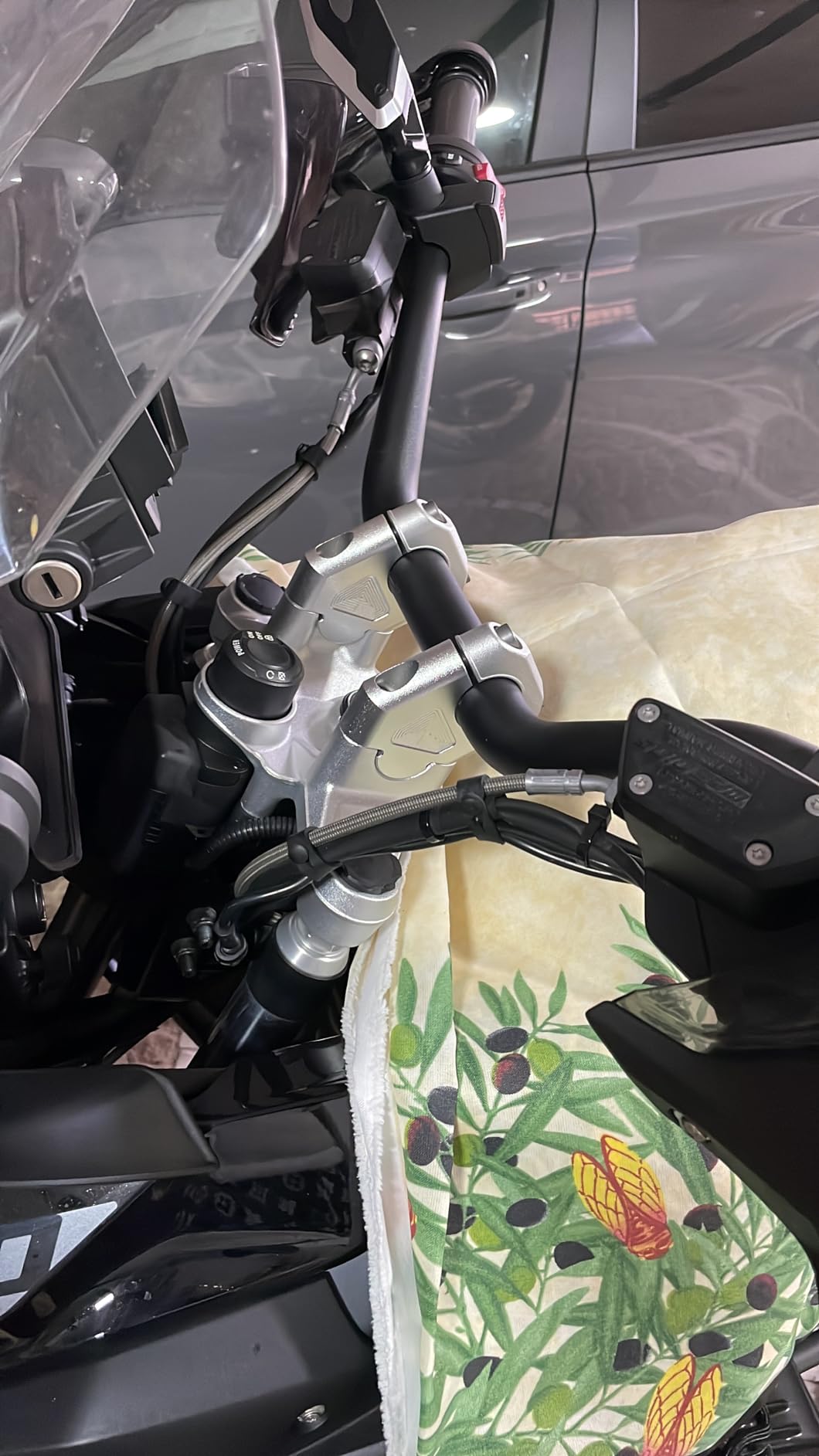 OUKENS rialzo manubrio moto BMW R1200GS 30mm alluminio 2pz
