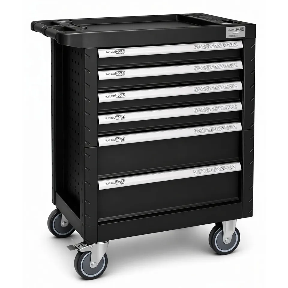 Marcotools Carrello 6 Cassetti Carrello Vuoto Accessoriabile