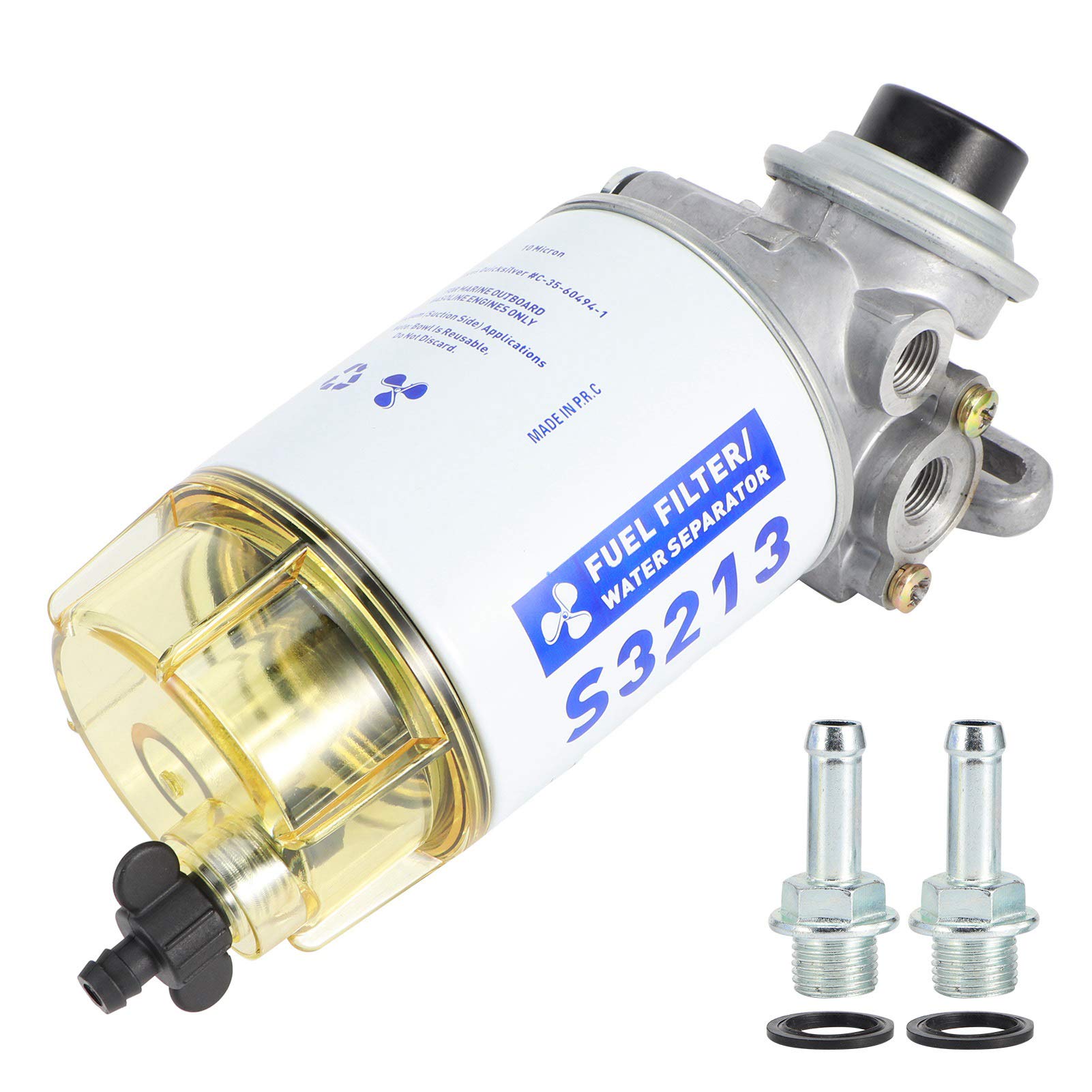 OUKENS S3213 Filtro Carburante Nautico 10 Micron Metallo