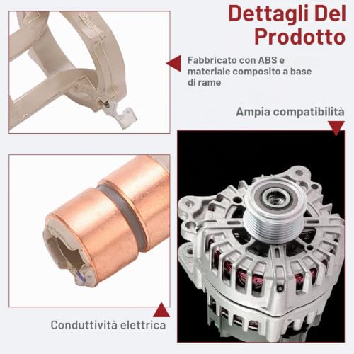 OUKENS 230090 Set Spazzole Collettore Alternatore Valeo