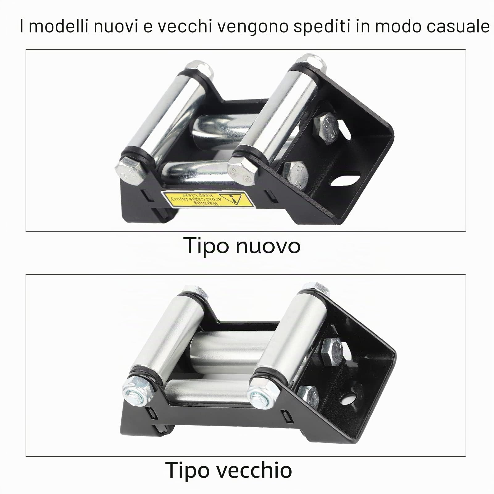 OUKENS Passacavo a Rullo Verricello 125 mm Acciaio