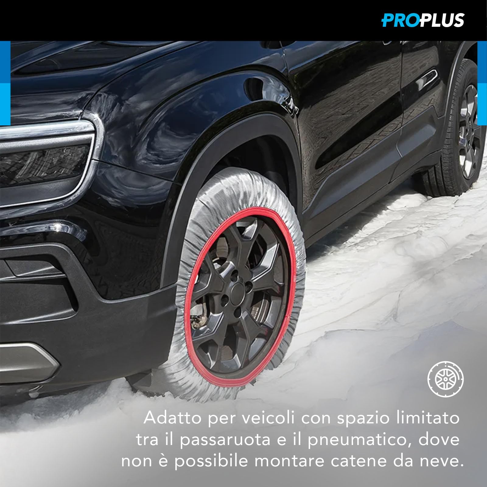 ProPlus CWS80 Calzari Neve Auto Set 2 Pezzi PET
