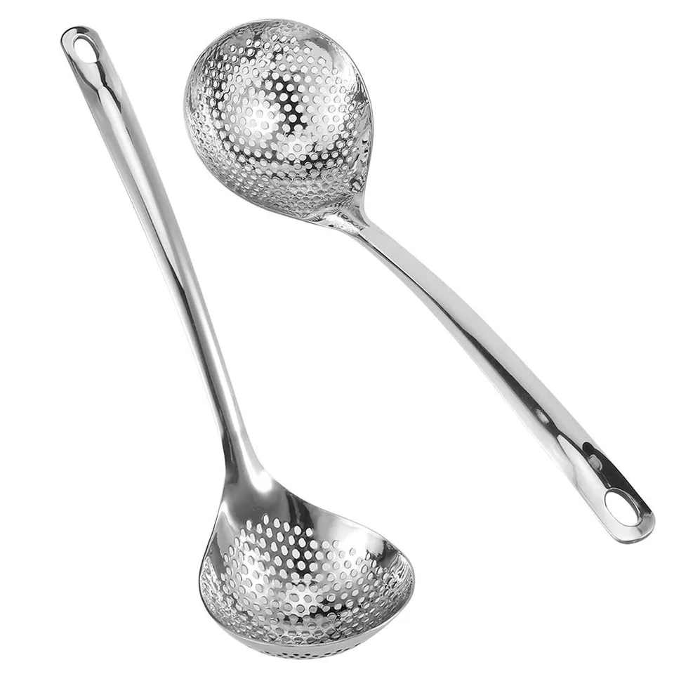 Oukens schiumarola acciaio inox 30 cm 2 pezzi