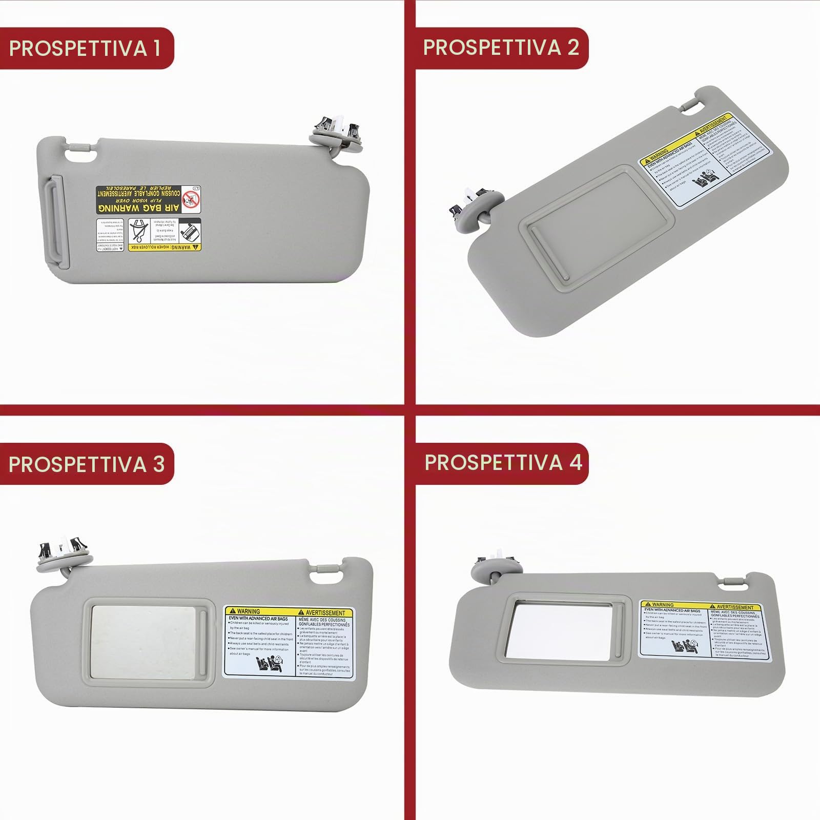 OUKENS Aletta Parasole RAV4 2006-2009 Grigia Sinistra