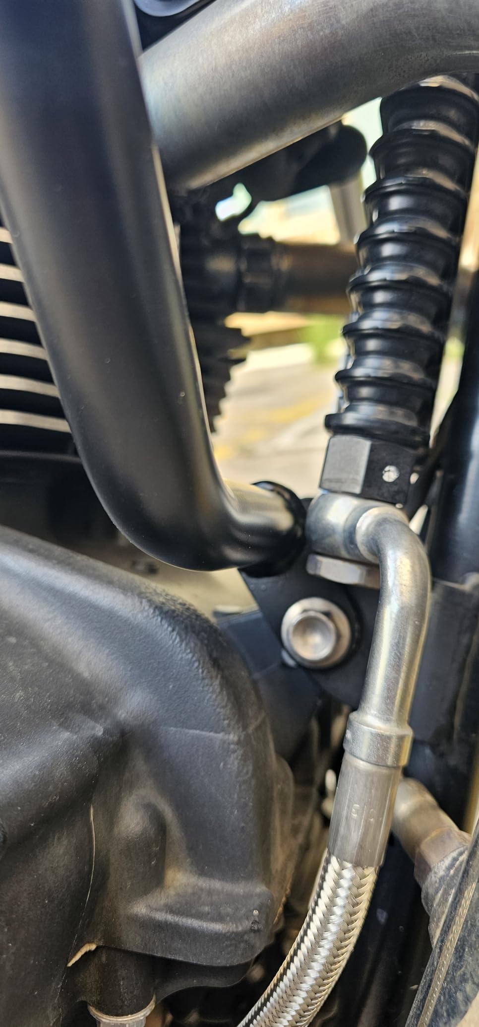 Oukens paramotore FG007BK Triumph Bonneville nero 2 pz