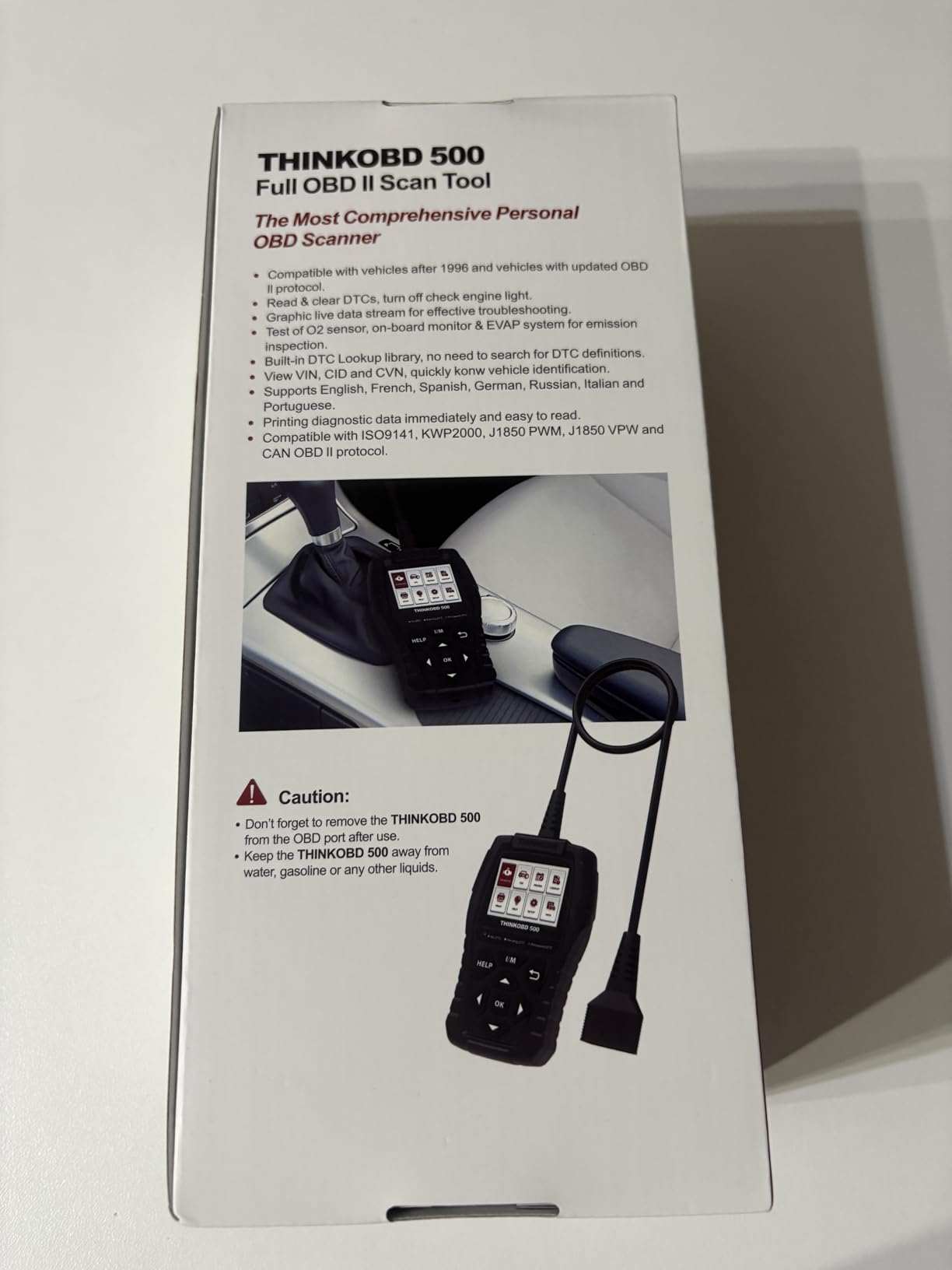 Thinkcar Thinkobd 500 lettore auto OBD2 motore schermo 2,8"