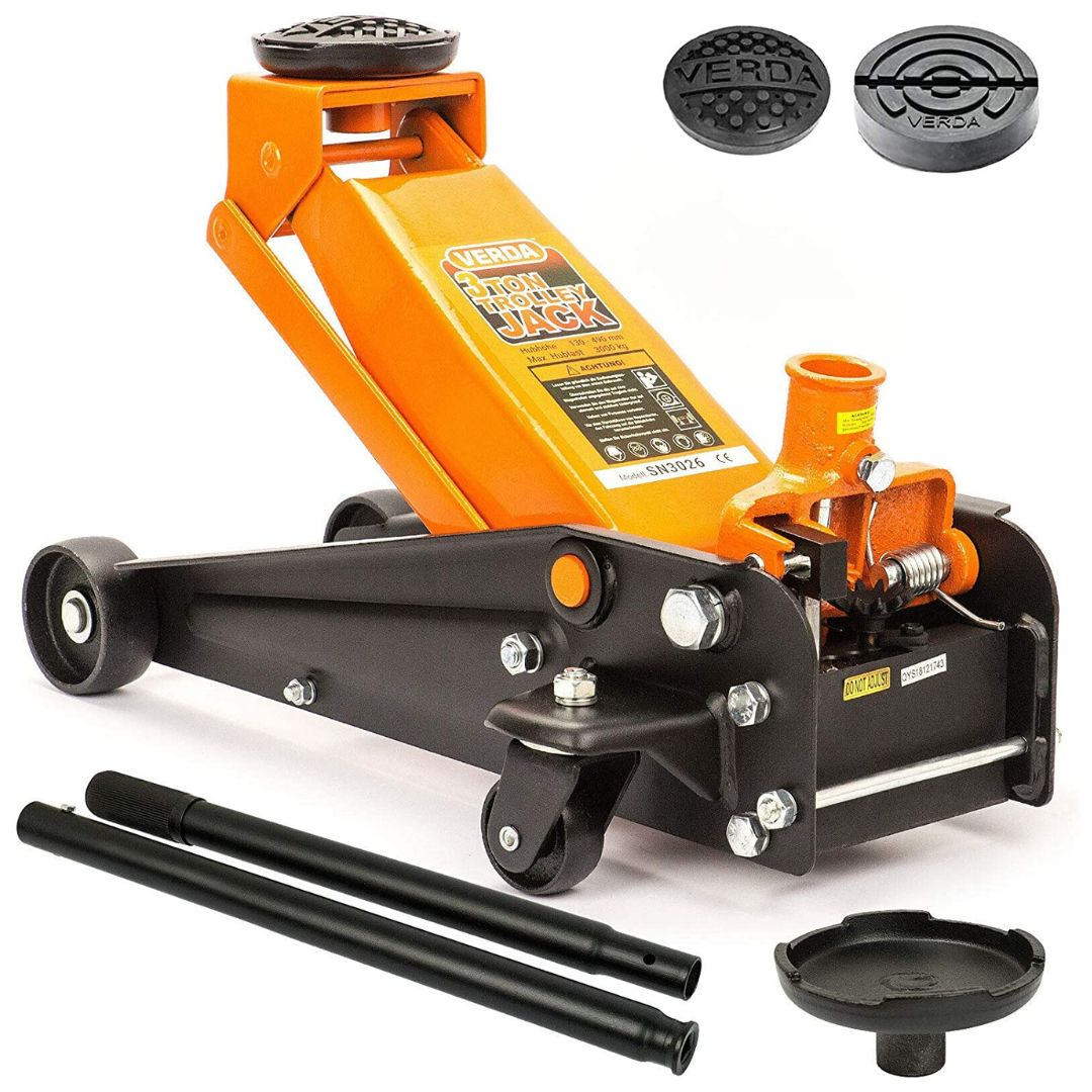 PLANGER Wagenheber cric idraulico 3t 3000 kg con ruote