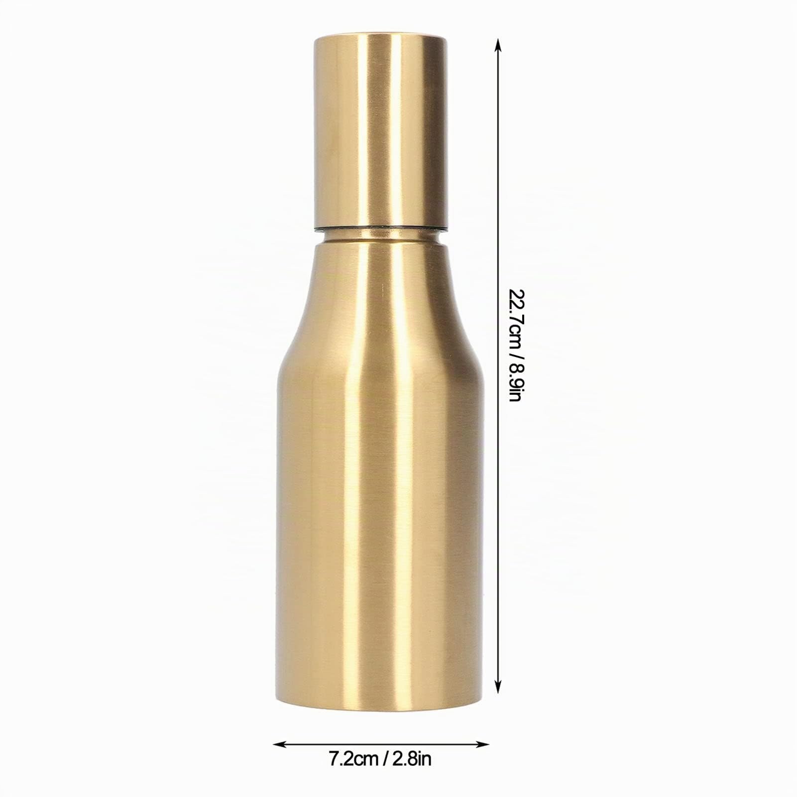 OUKENS Dispenser Olio 500 ml Acciaio Oro Antigoccia