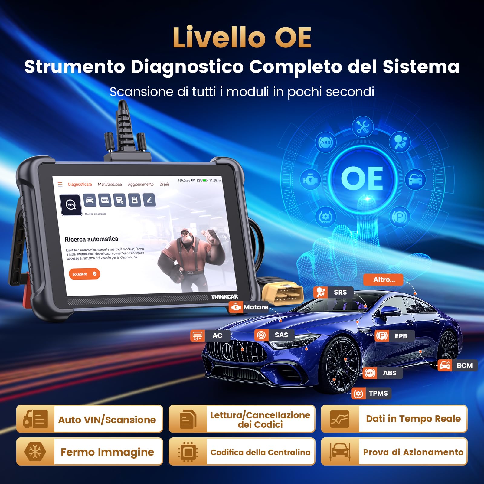 Thinkcar THINKSCAN 689 Diagnosi Auto OBD2 Full System