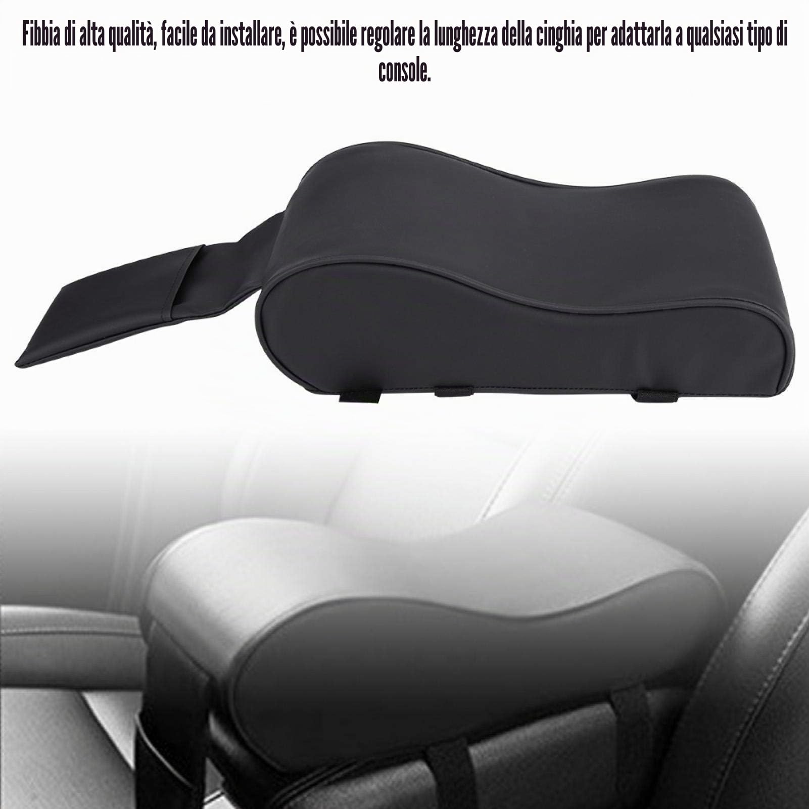 OUKENS cuscino bracciolo auto memory foam pelle 32cm universale