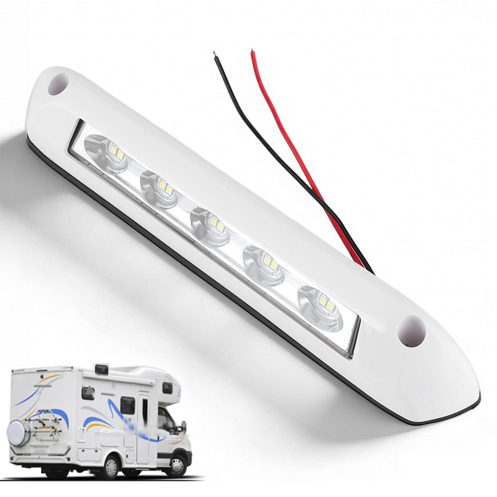 OUKENS LED Light Bars Lampada Camper 12V 24V 8W IP65