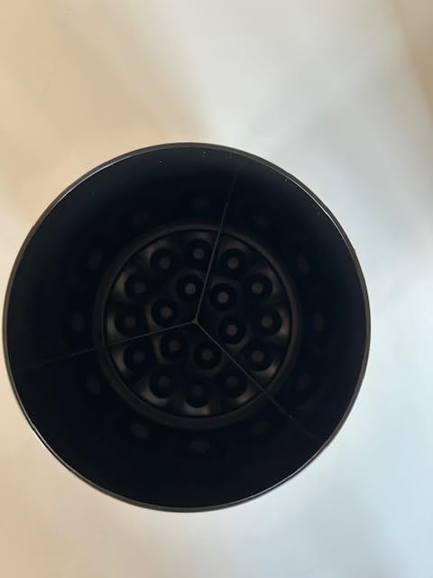 OUKENS Portautensili Cucina Girevole Nero 360° Antiscivolo