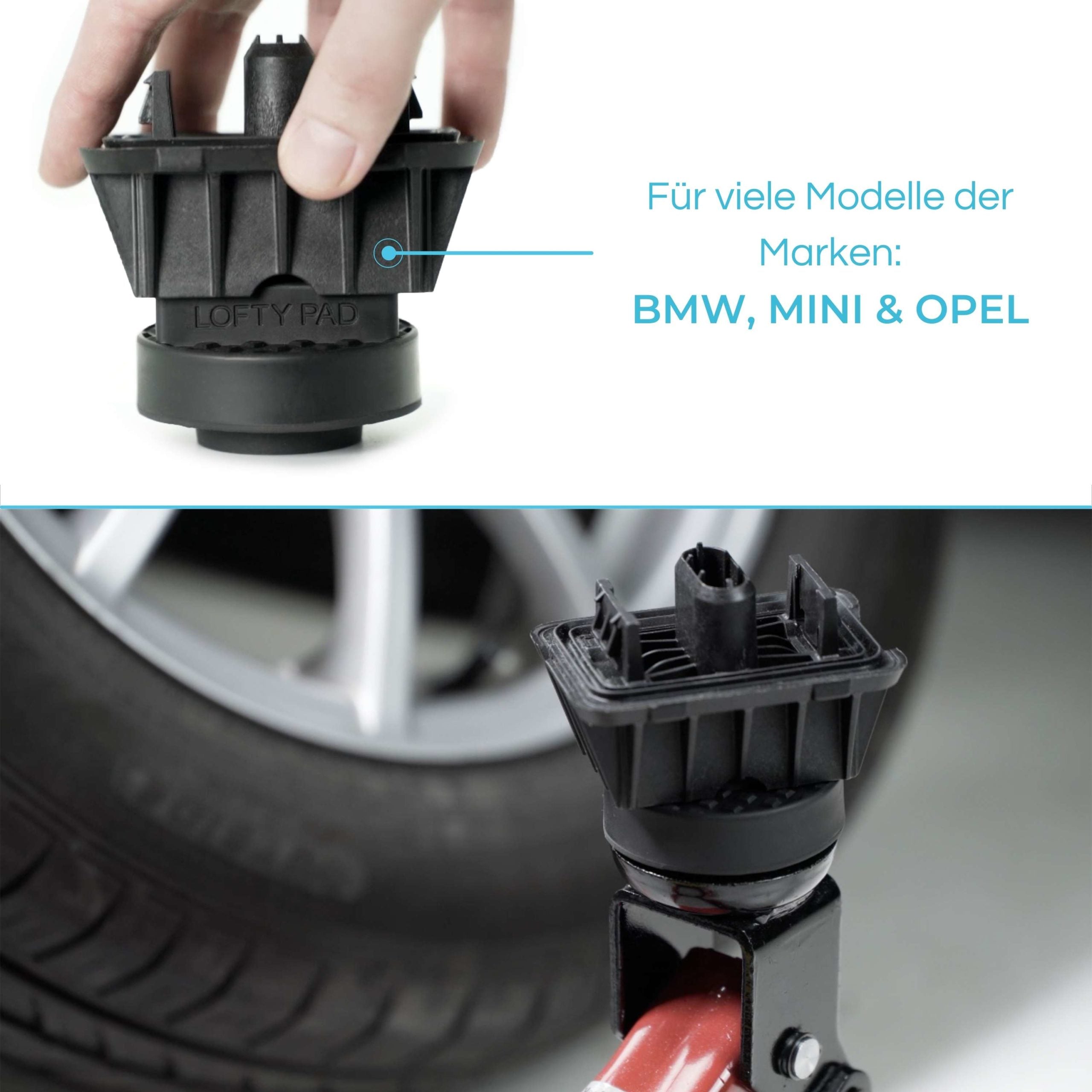 PLANGER Lofty Pad Tampone Gomma per Cric BMW Mini Opel 3,5t