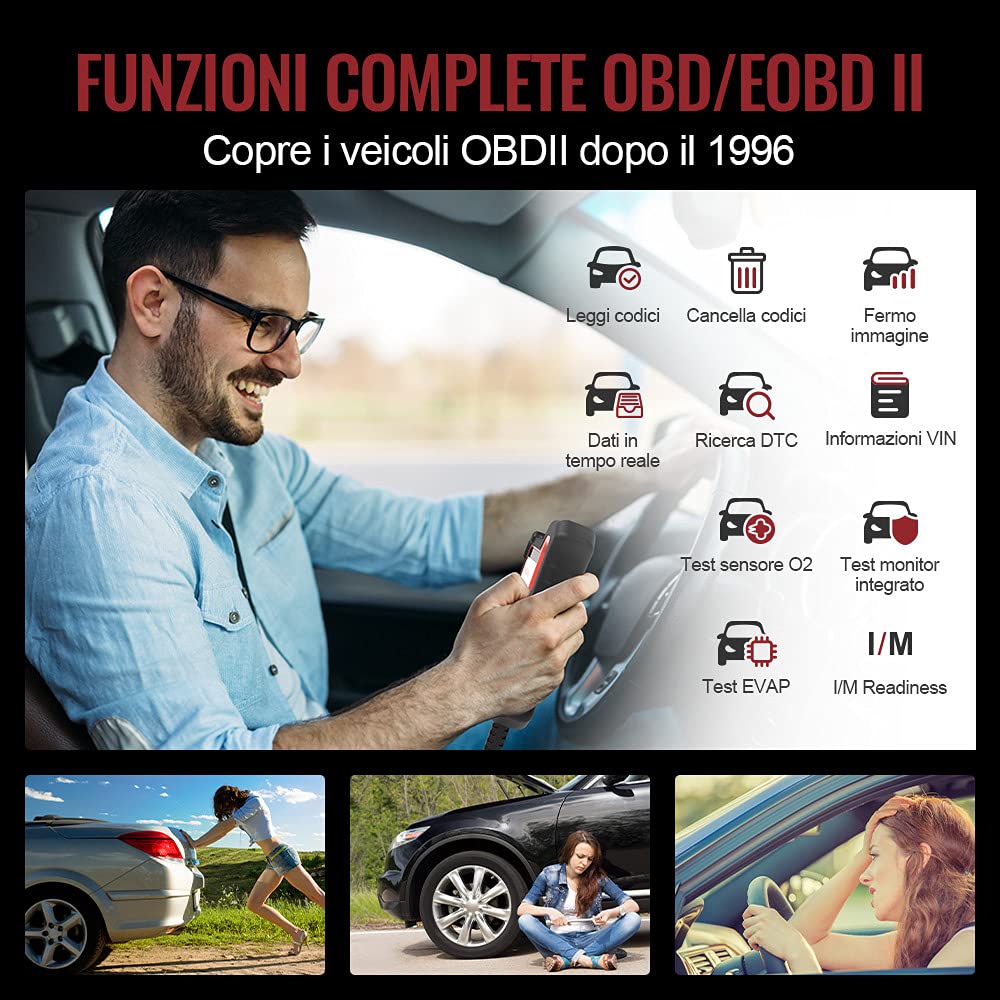 Thinkcar THINKSCAN Plus S4 Scanner OBD2 5 Sistemi ABS SRS