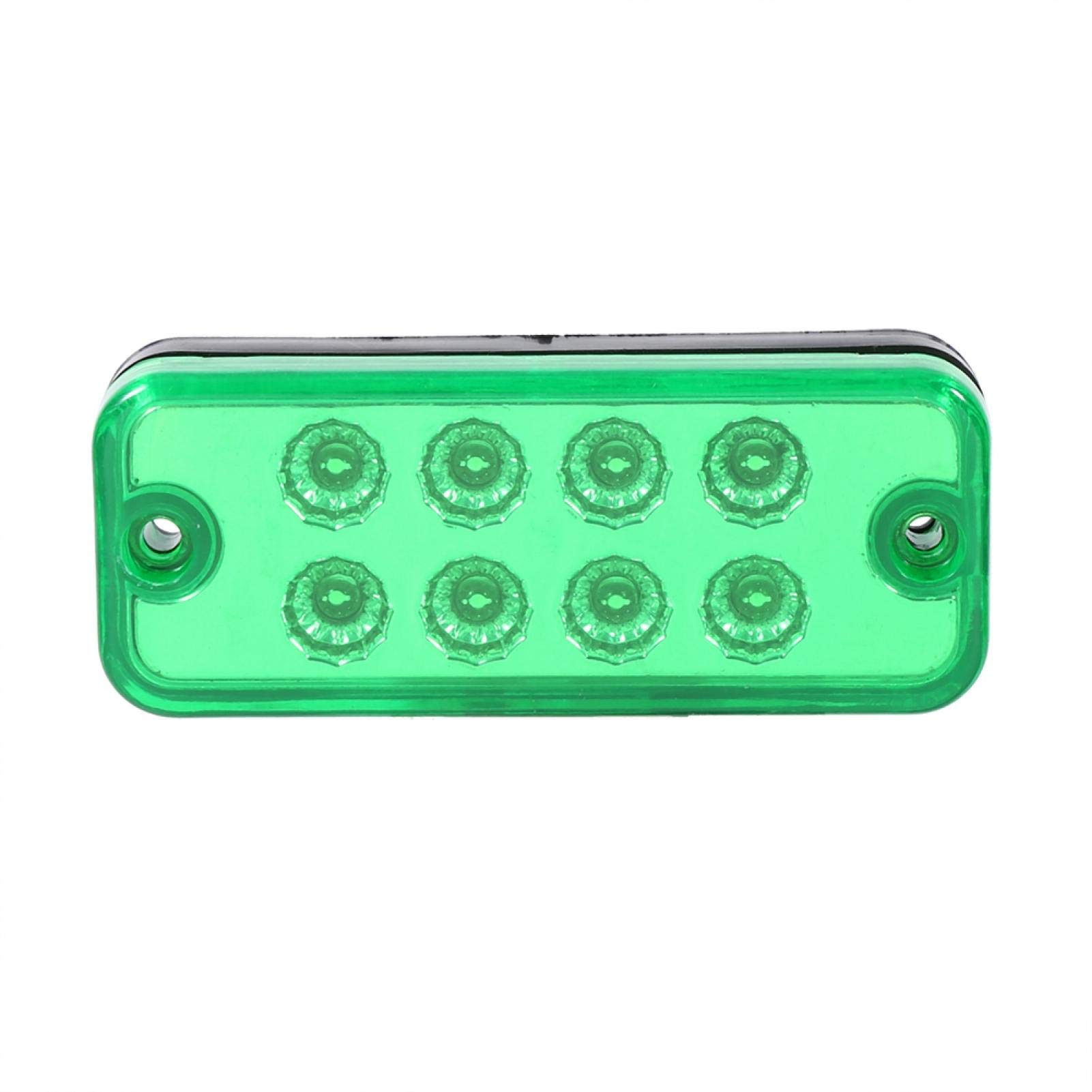 OUKENS Luci Posizione Laterali 8 LED Verdi 12V 6 Pezzi
