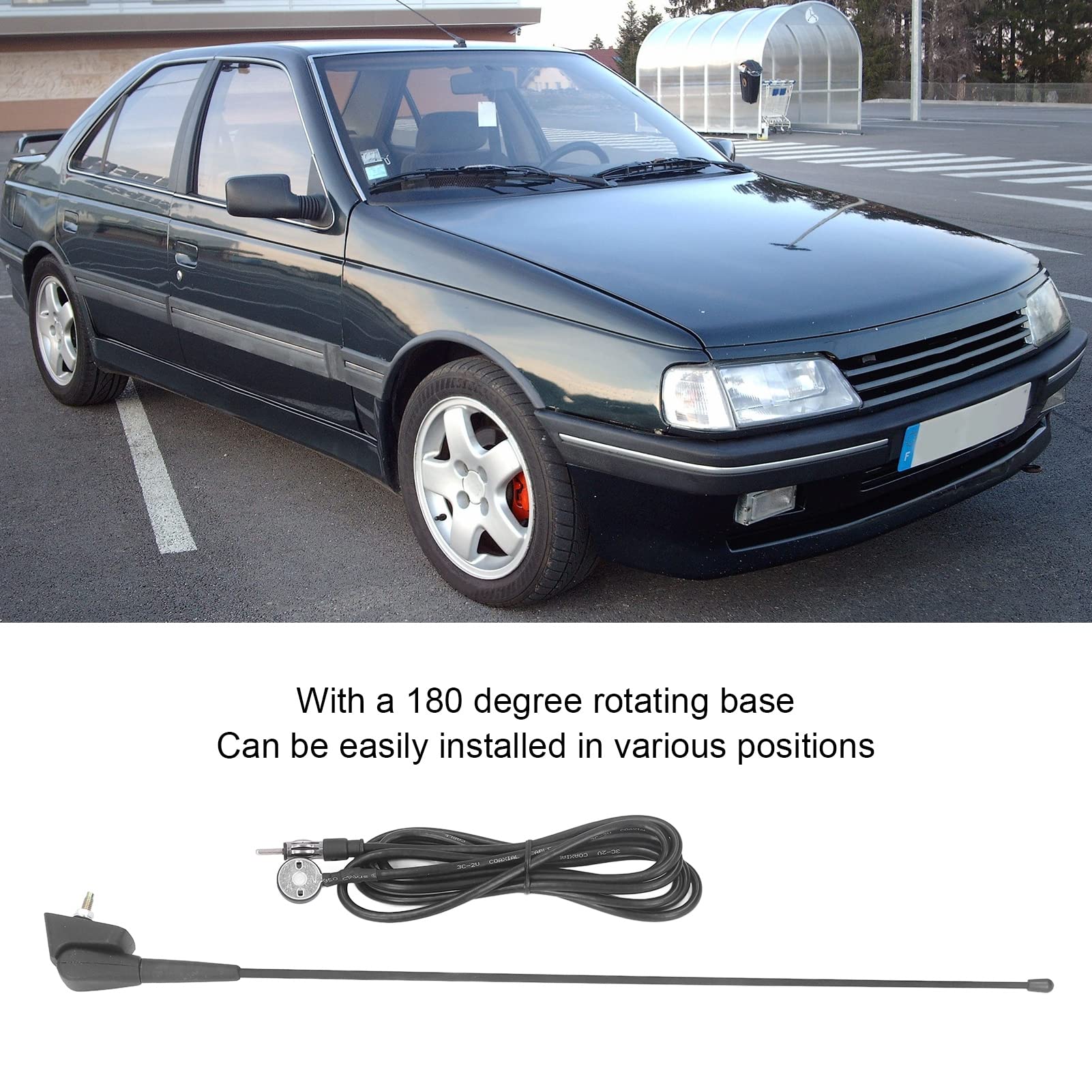 OUKENS Antenna Auto Gomma Peugeot 205-806 AM FM Tetto