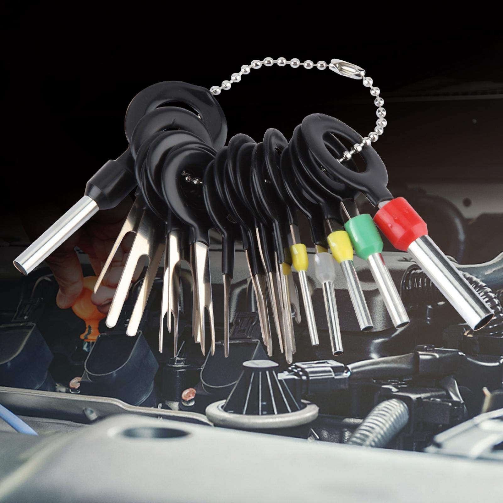 OUKENS Kit Estrattori Terminali Auto 18 Pezzi Metallo