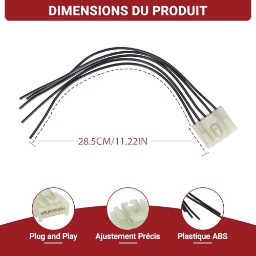 OUKENS 51277277 Connettore Luci Posteriori Fiat Panda 169 ABS