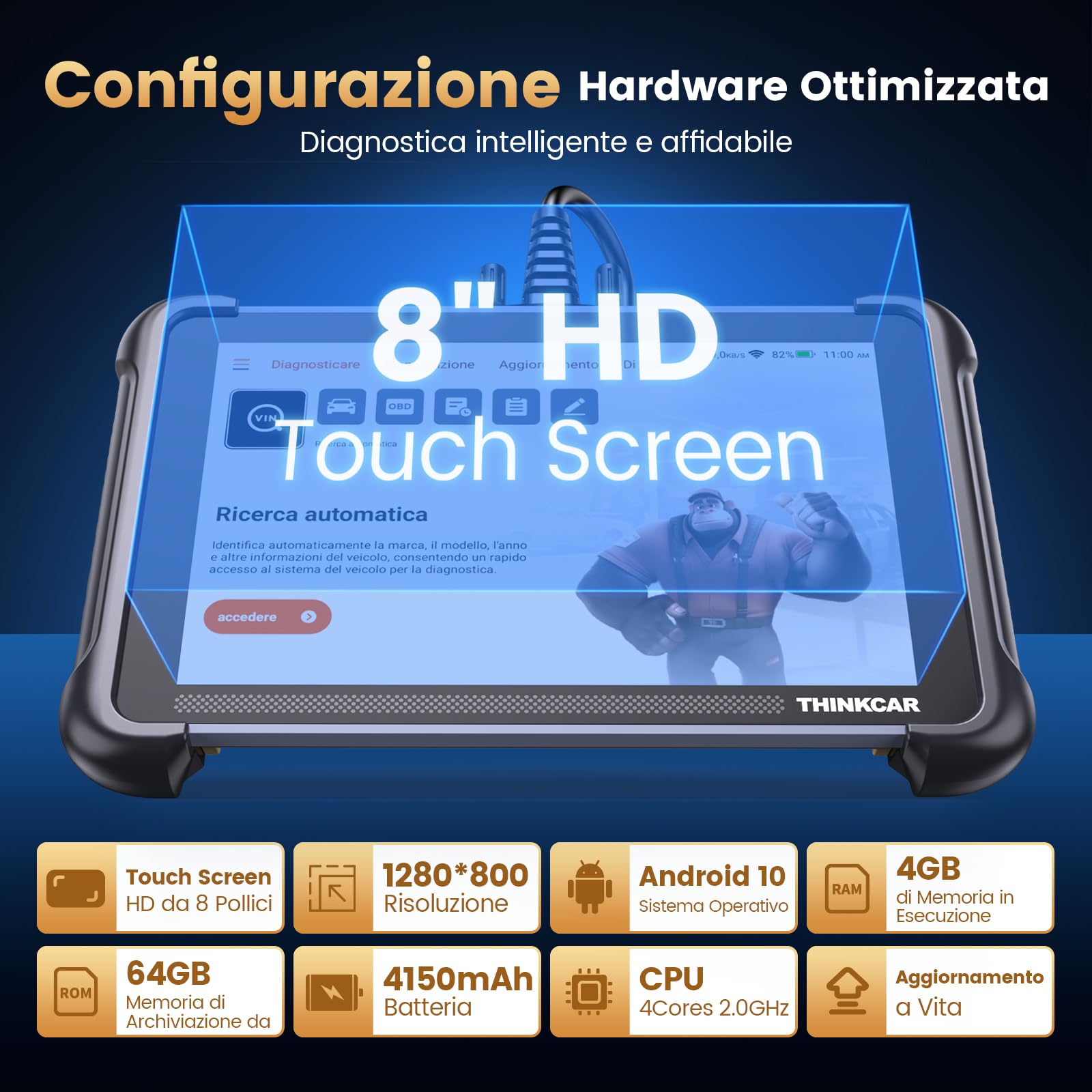 Thinkcar THINKSCAN 689 Diagnosi Auto OBD2 Full System