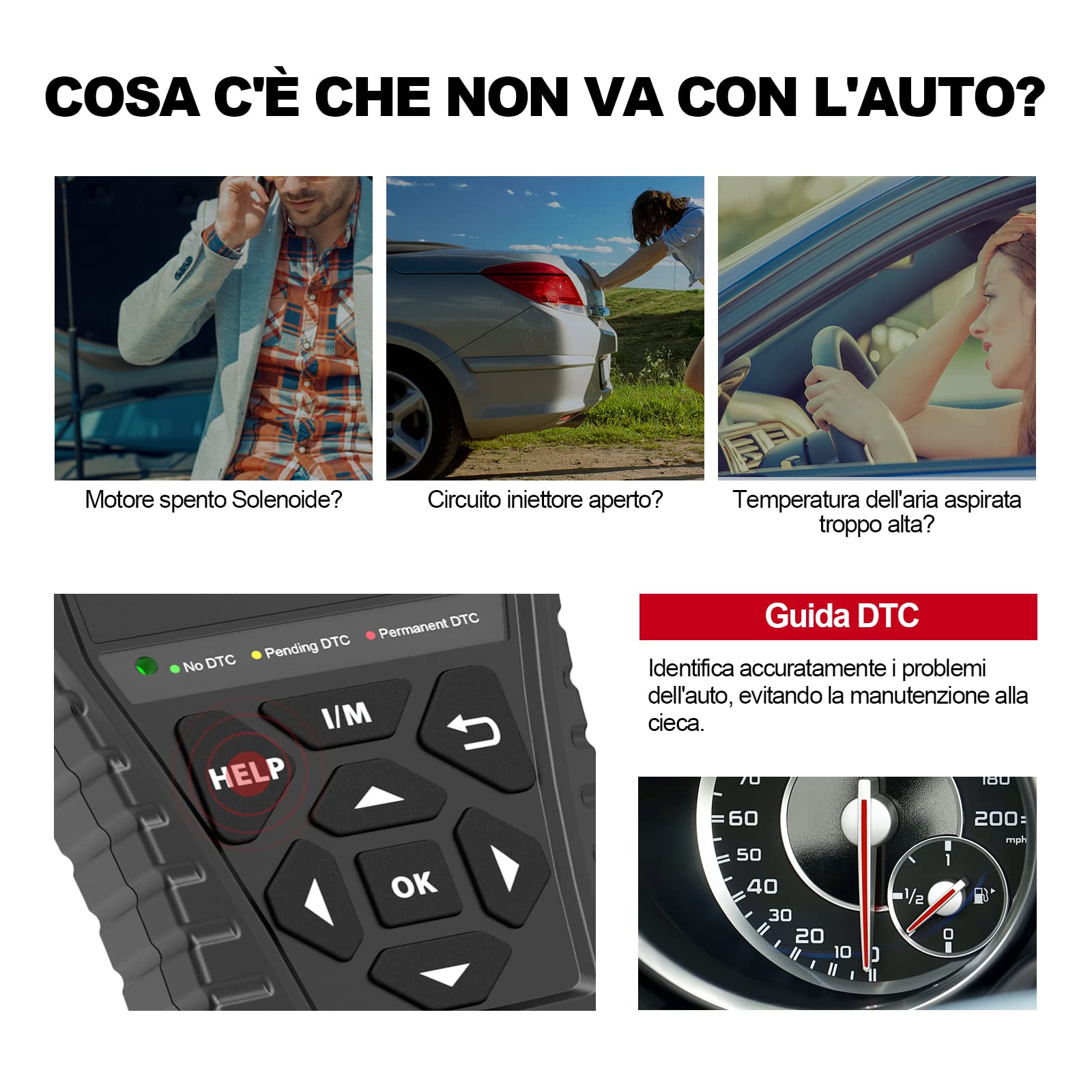 Thinkcar Thinkobd 500 lettore auto OBD2 motore schermo 2,8"