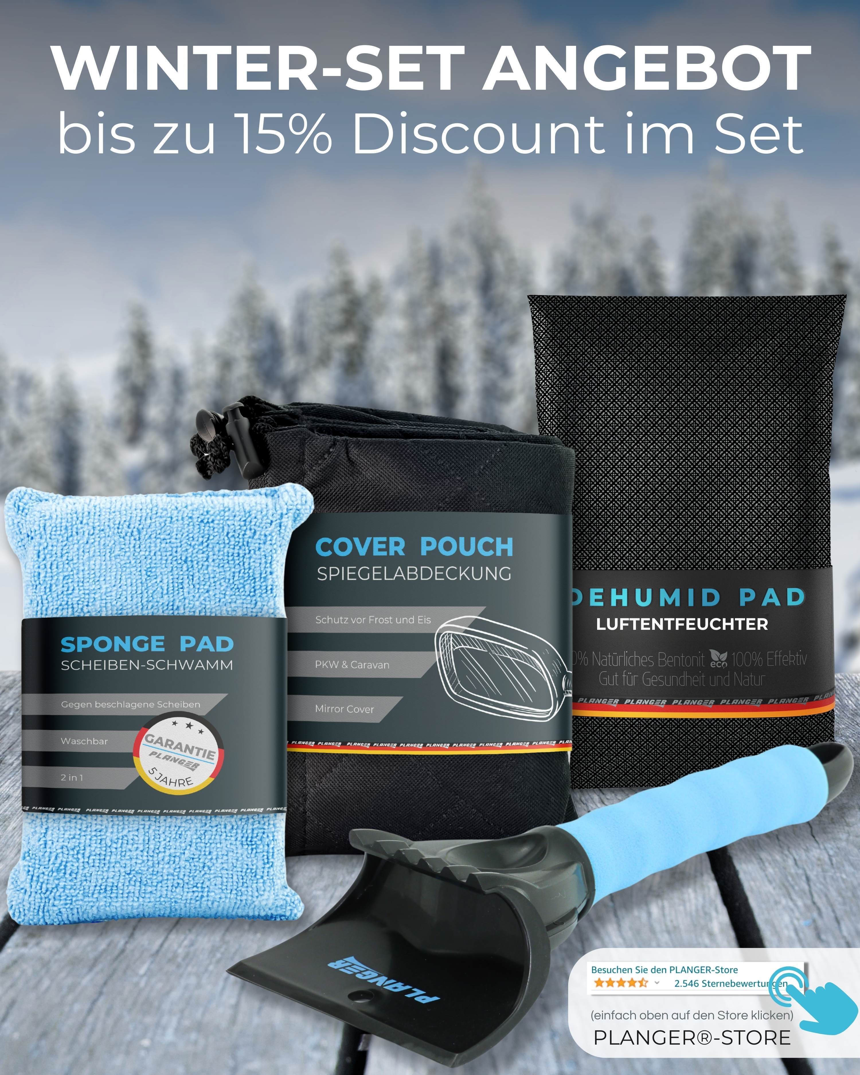 PLANGER Sponge Pad 2in1 spugna vetri auto antiappannamento