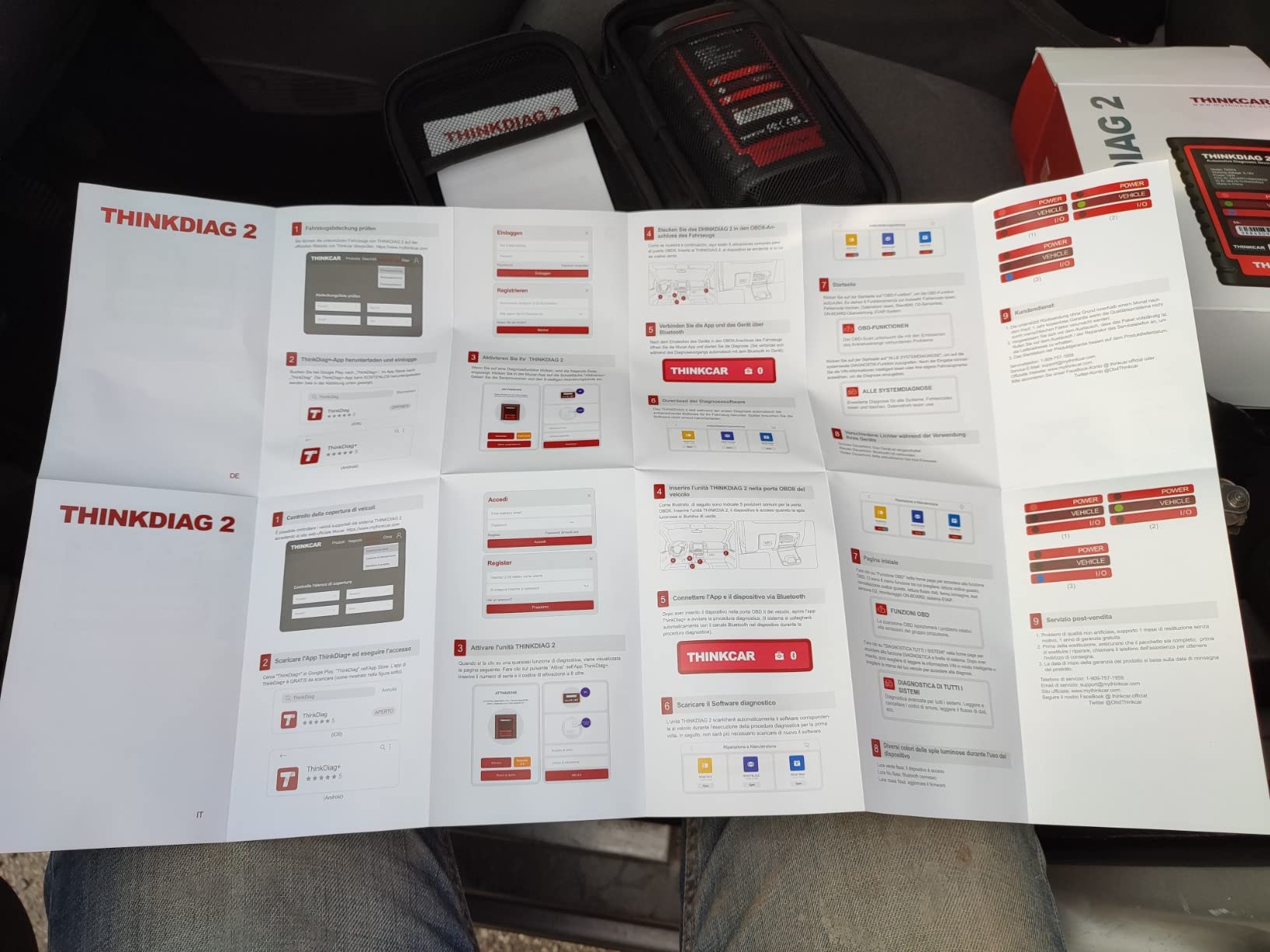 Thinkcar Thinkdiag 2 scanner auto Bluetooth CAN FD 15 reset