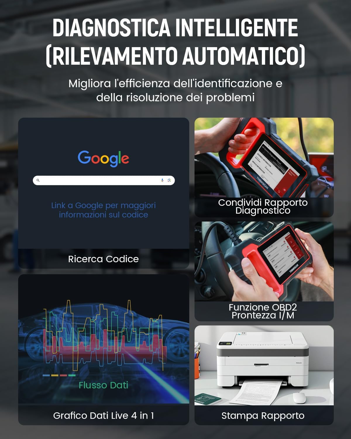 Thinkcar Thinkscan Plus S7 tester diagnosi auto 7 sistemi lifetime