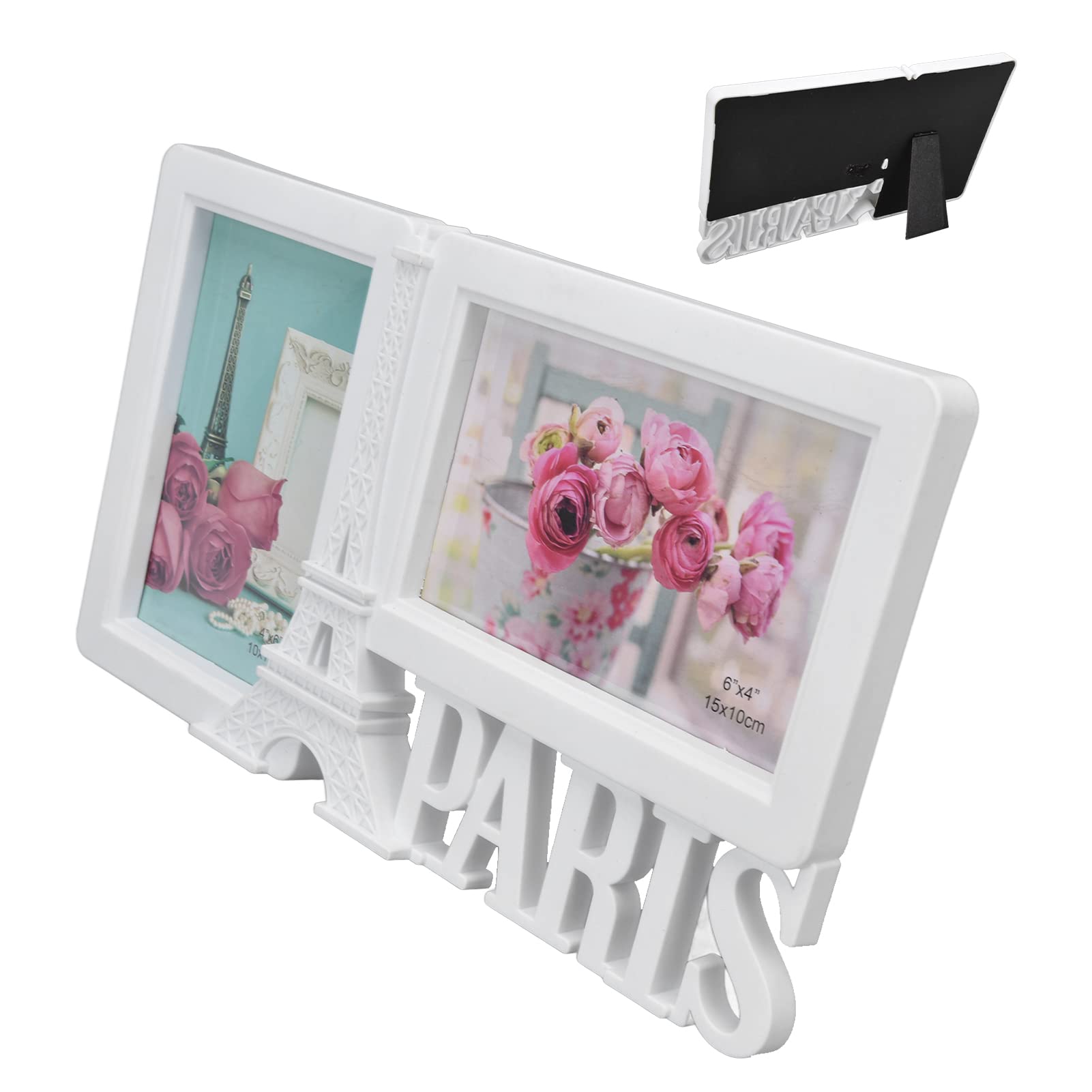 OUKENS Paris Tower Cornice Foto Doppia 10x15 Bianca 2pz