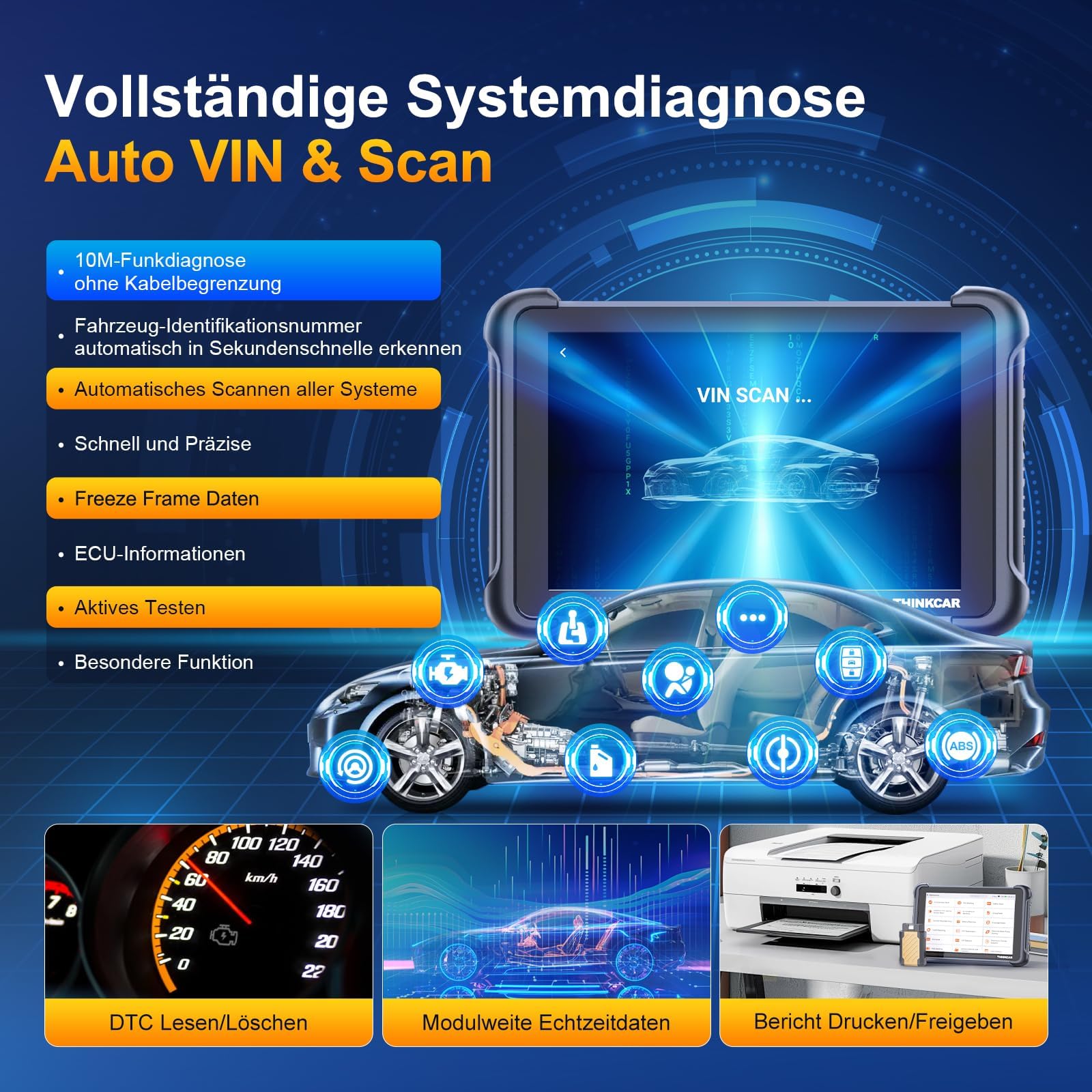 Thinkcar Thinkscan 689BT tester diagnosi auto bidirezionale 34 reset