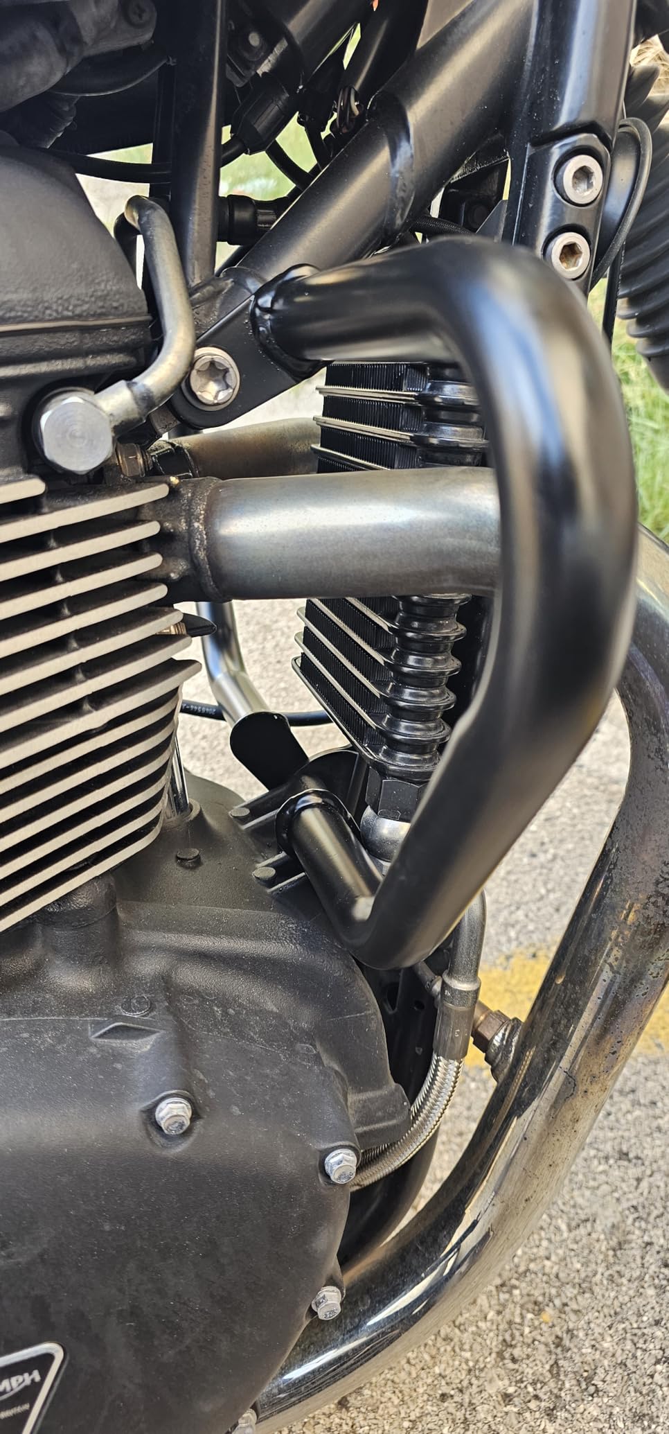 Oukens paramotore FG007BK Triumph Bonneville nero 2 pz