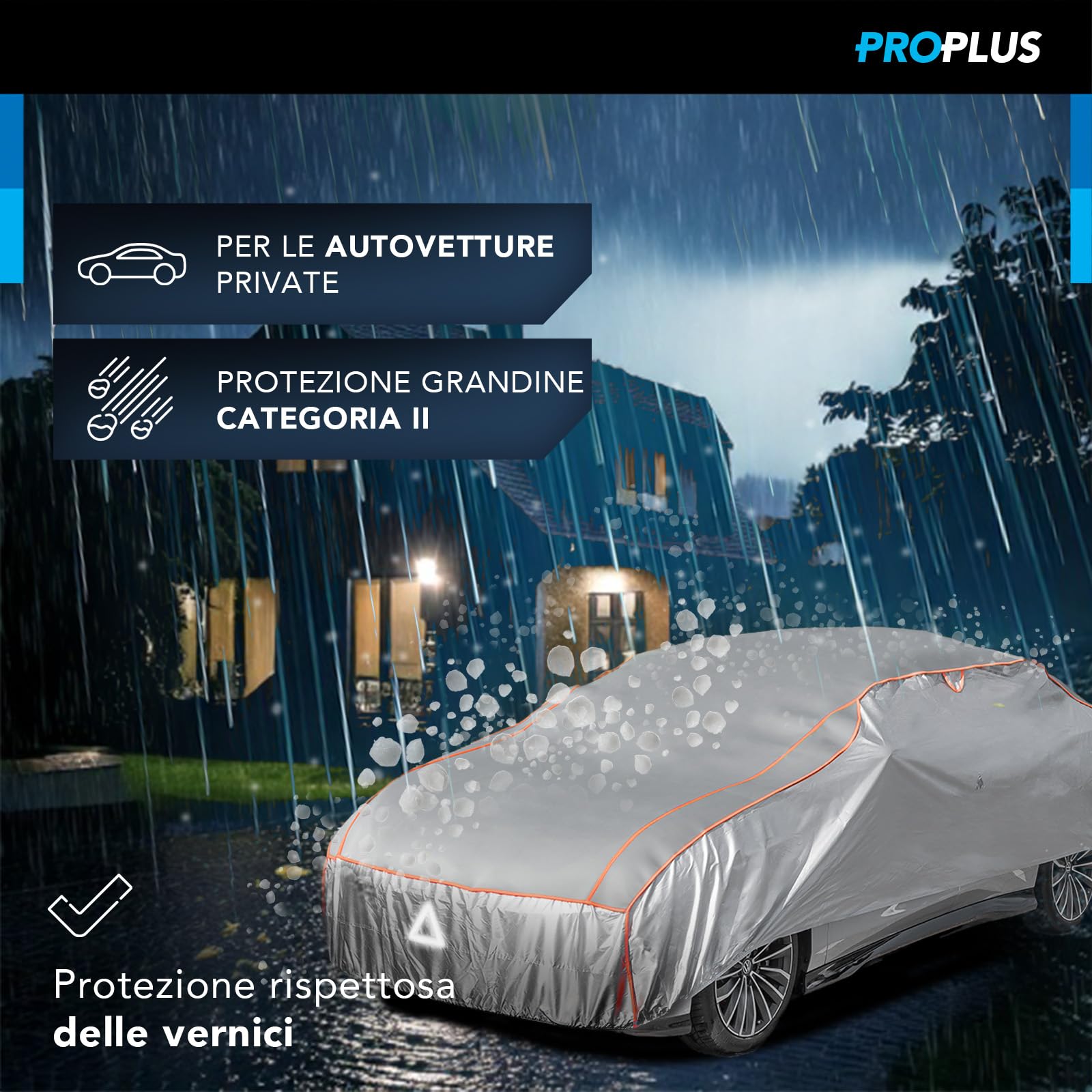 ProPlus Copriauto Telo Antigrandine XXL 5700mm Grigio
