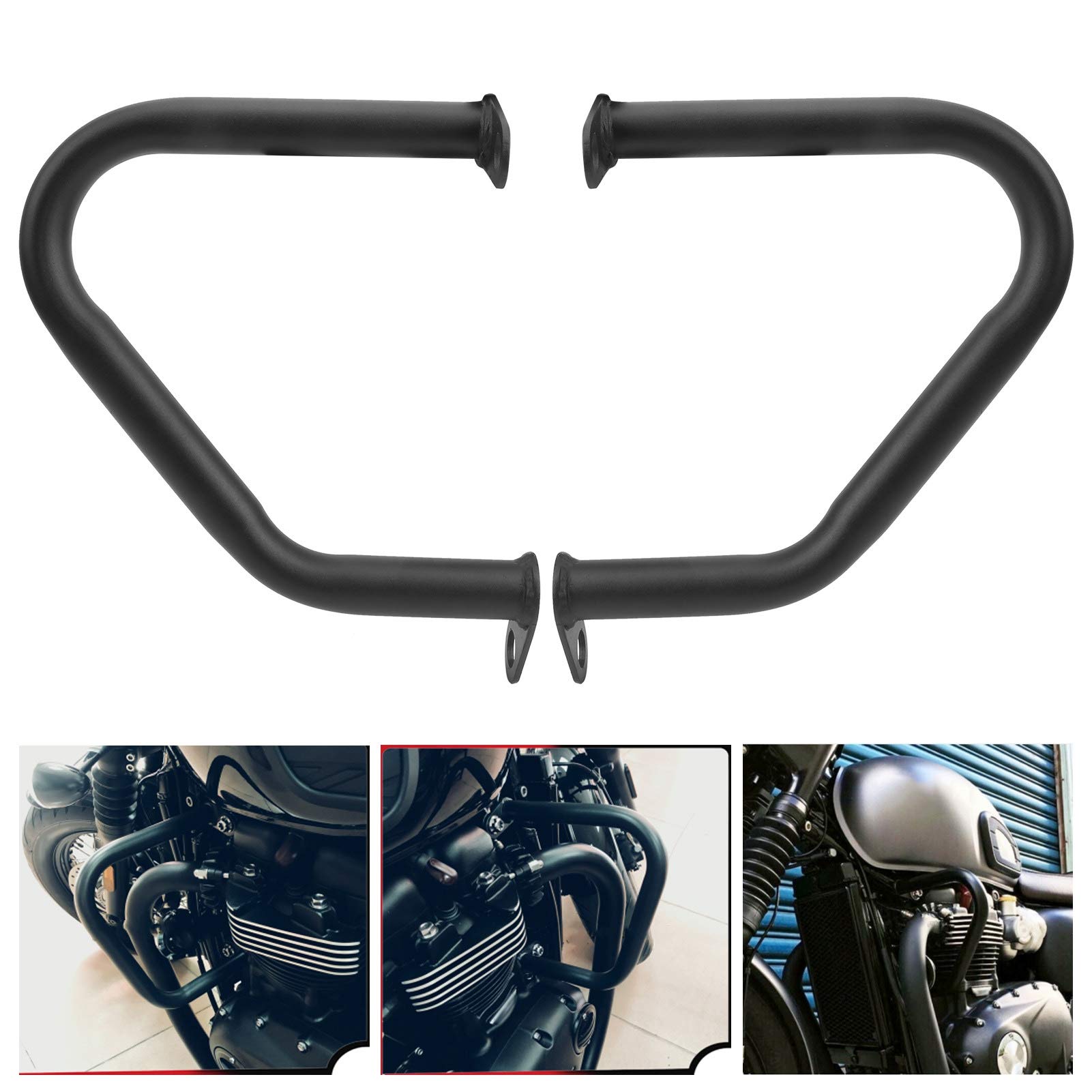 Oukens paramotore FG007BK Triumph Bonneville nero 2 pz