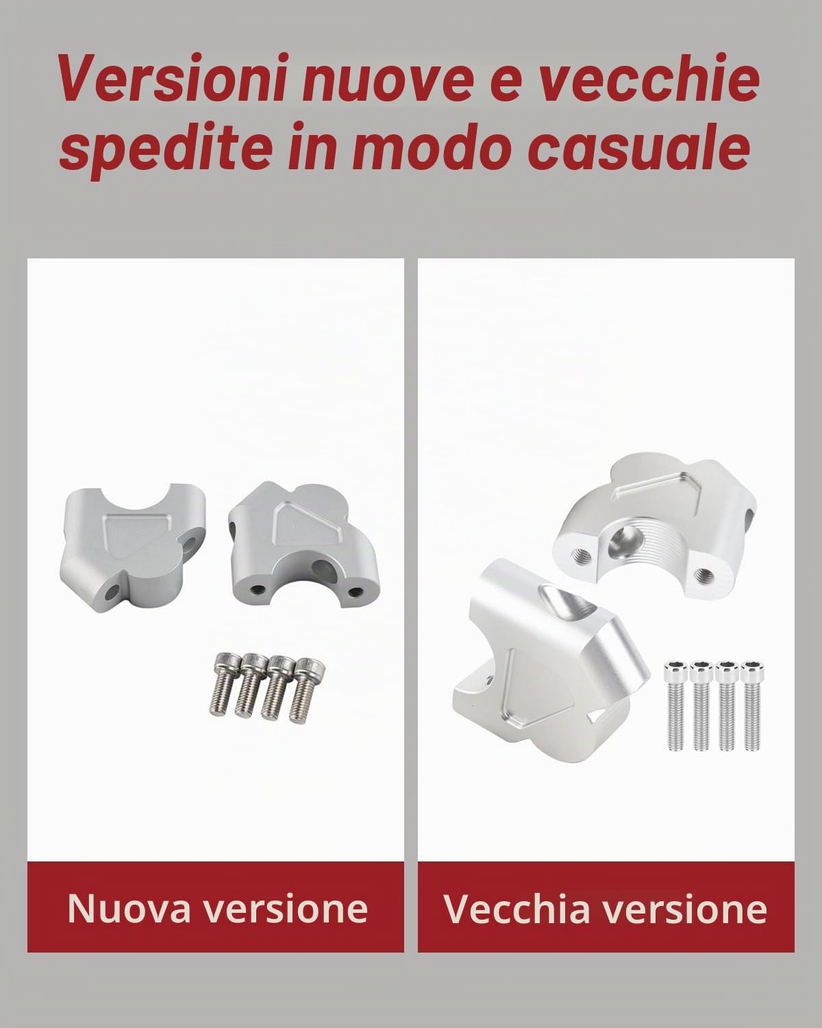 OUKENS rialzo manubrio moto BMW R1200GS 30mm alluminio 2pz