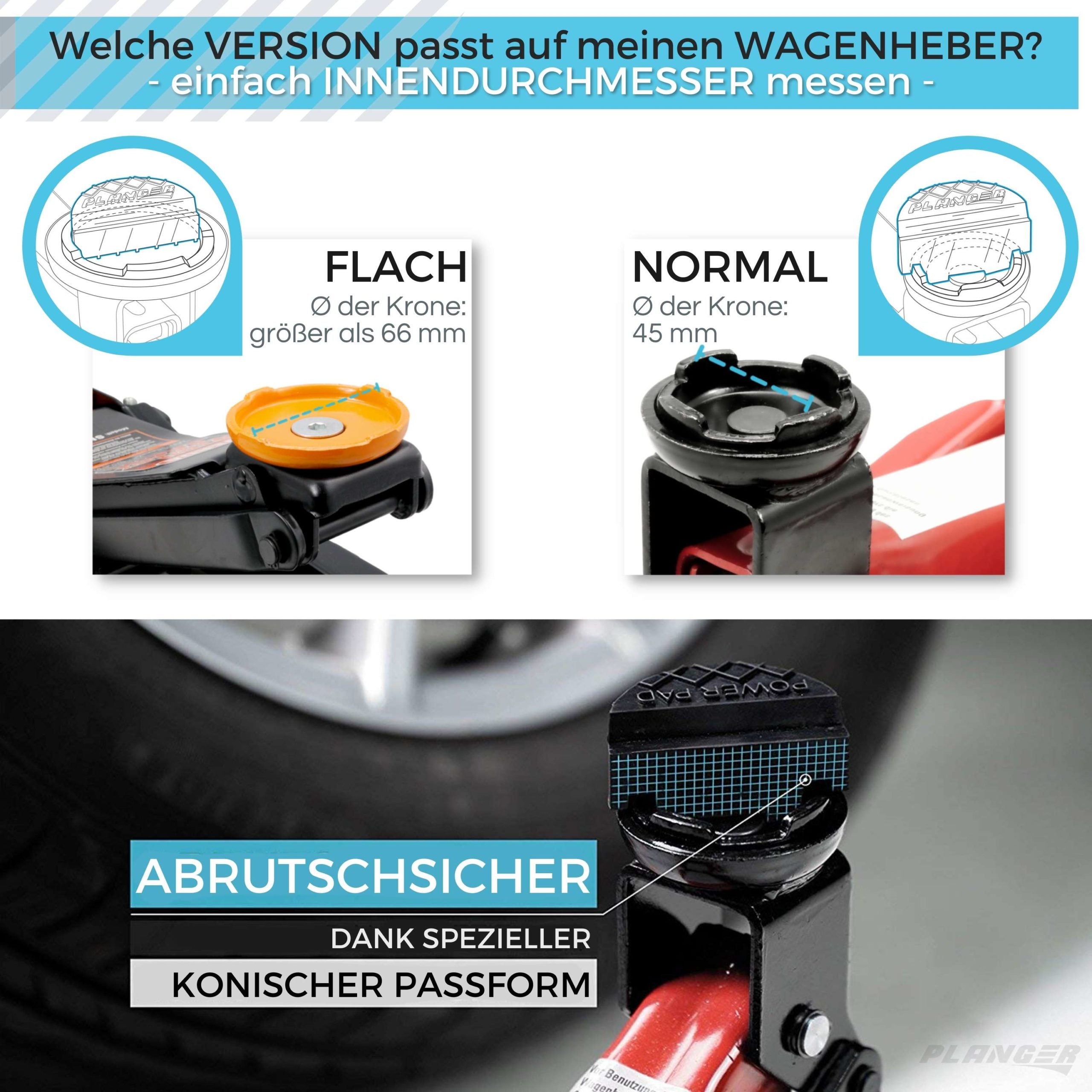 PLANGER Power Pad tampone crick auto gomma universale