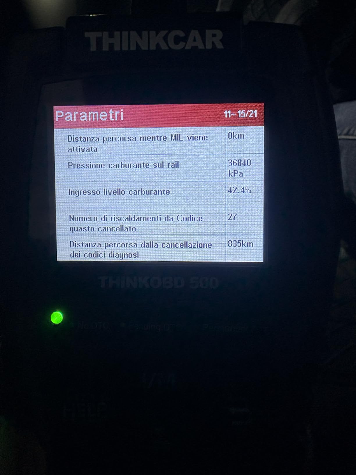 Thinkcar Thinkobd 500 lettore auto OBD2 motore schermo 2,8"