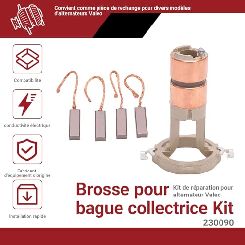 OUKENS 230090 Set Spazzole Collettore Alternatore Valeo