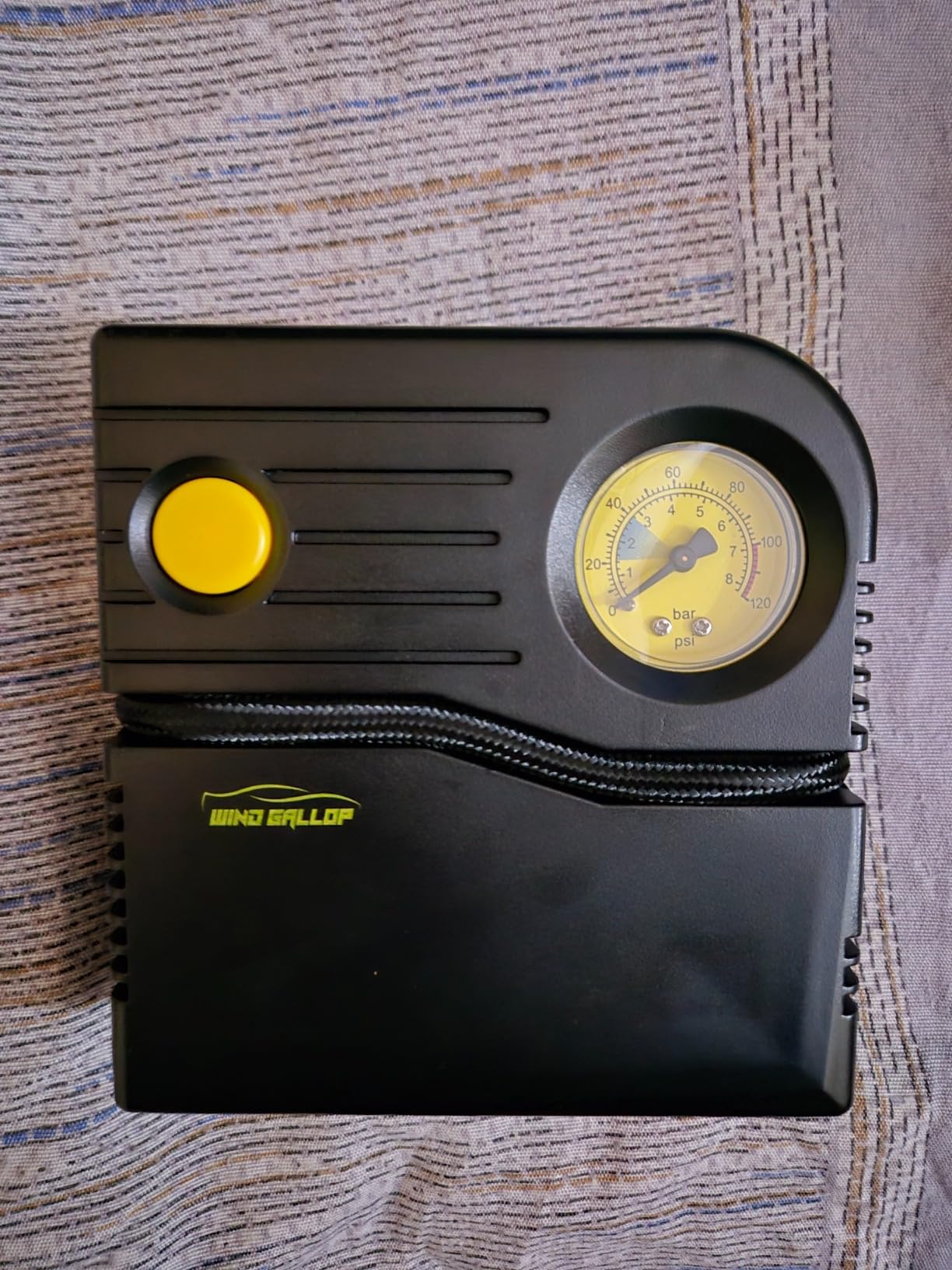 WindGallop Tire Inflators compressore portatile nero digitale LED