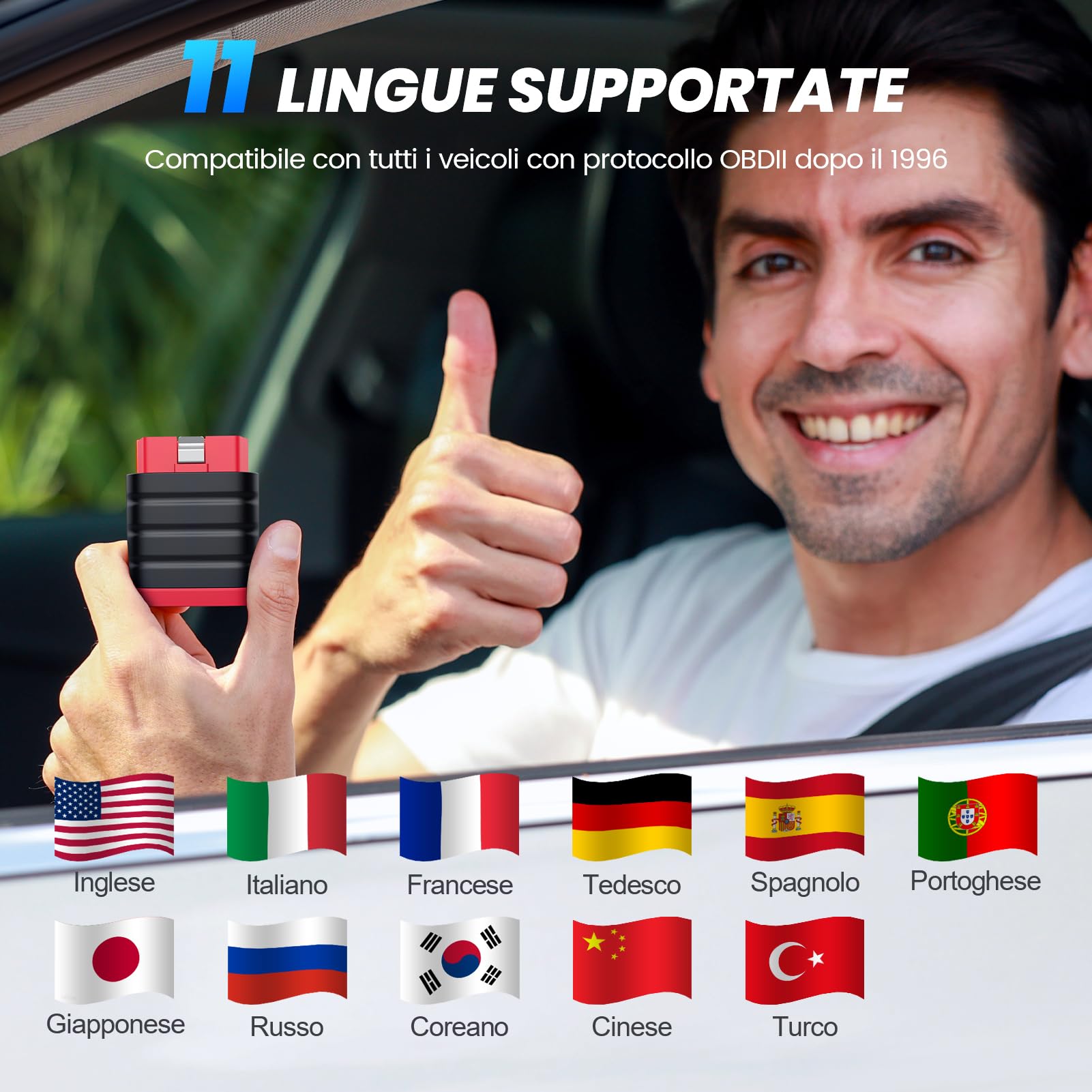Thinkcar THINKDIAG Mini Scanner OBD2 Bluetooth Auto VIN Completo