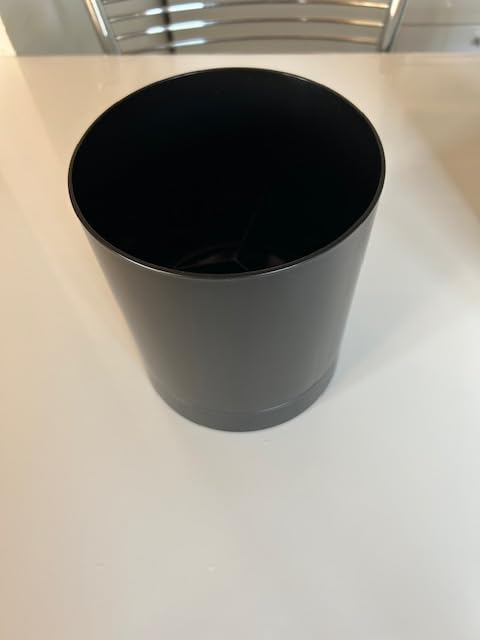 OUKENS Portautensili Cucina Girevole Nero 360° Antiscivolo