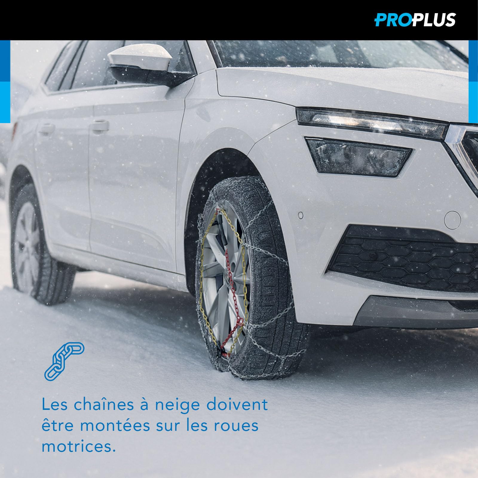ProPlus KNR245 Catene Neve Auto 16 mm 2 Pezzi ÖNORM