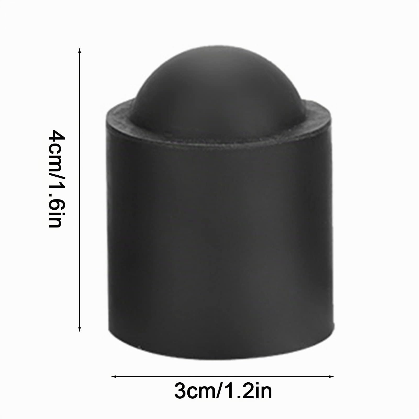 OUKENS Stecca Biliardo Copri Punta Gomma Nera 10 Pezzi 20mm