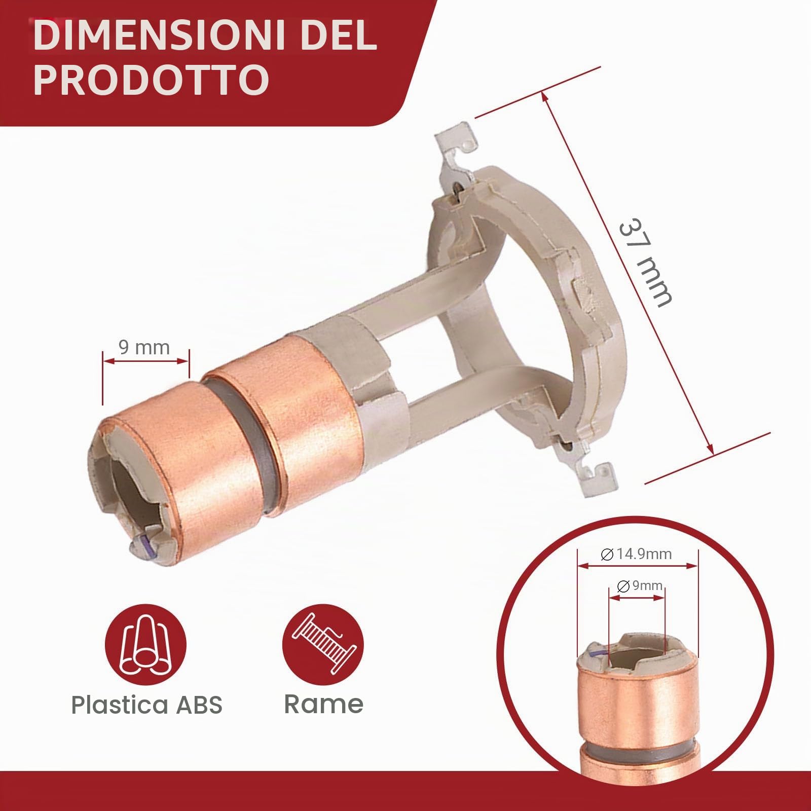 OUKENS 230090 Set Spazzole Collettore Alternatore Valeo
