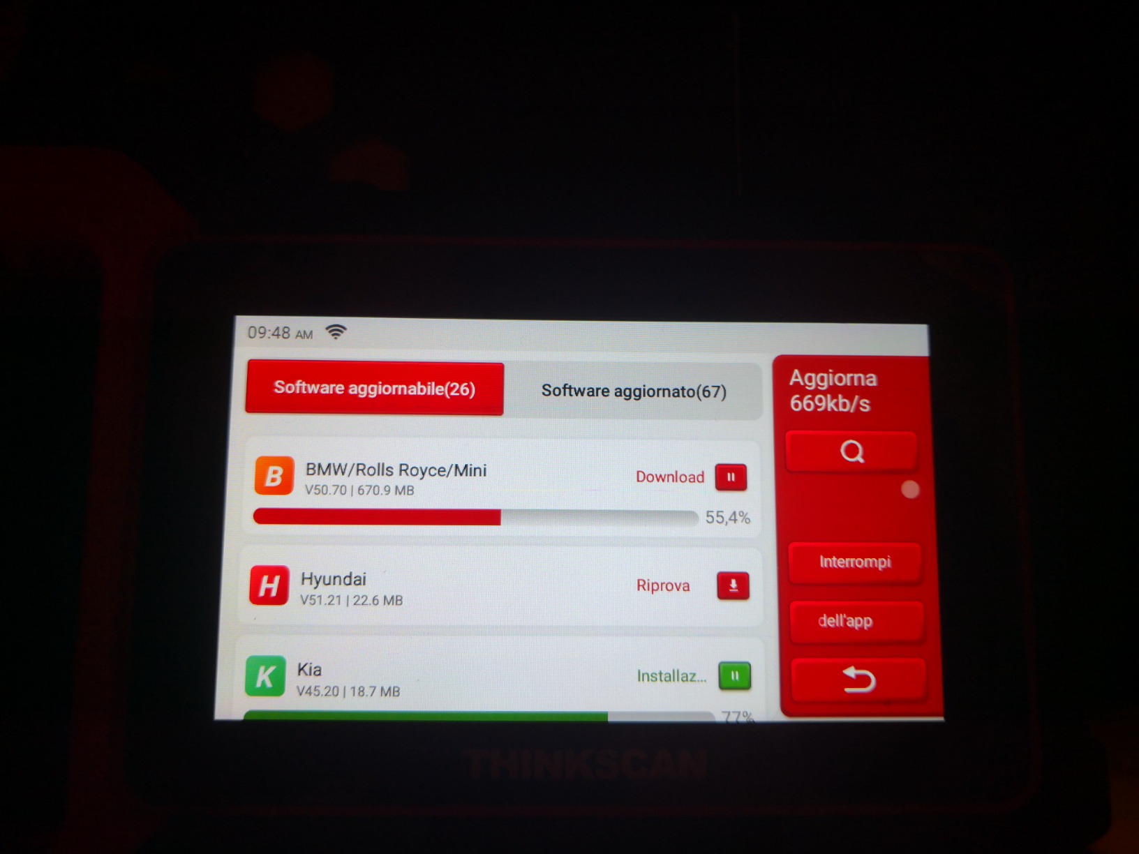 Thinkcar Thinkscan Plus S5 diagnostica auto 4 sistemi