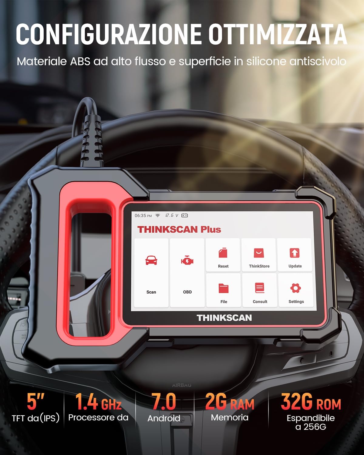 Thinkcar Thinkscan Plus S7 tester diagnosi auto 7 sistemi lifetime