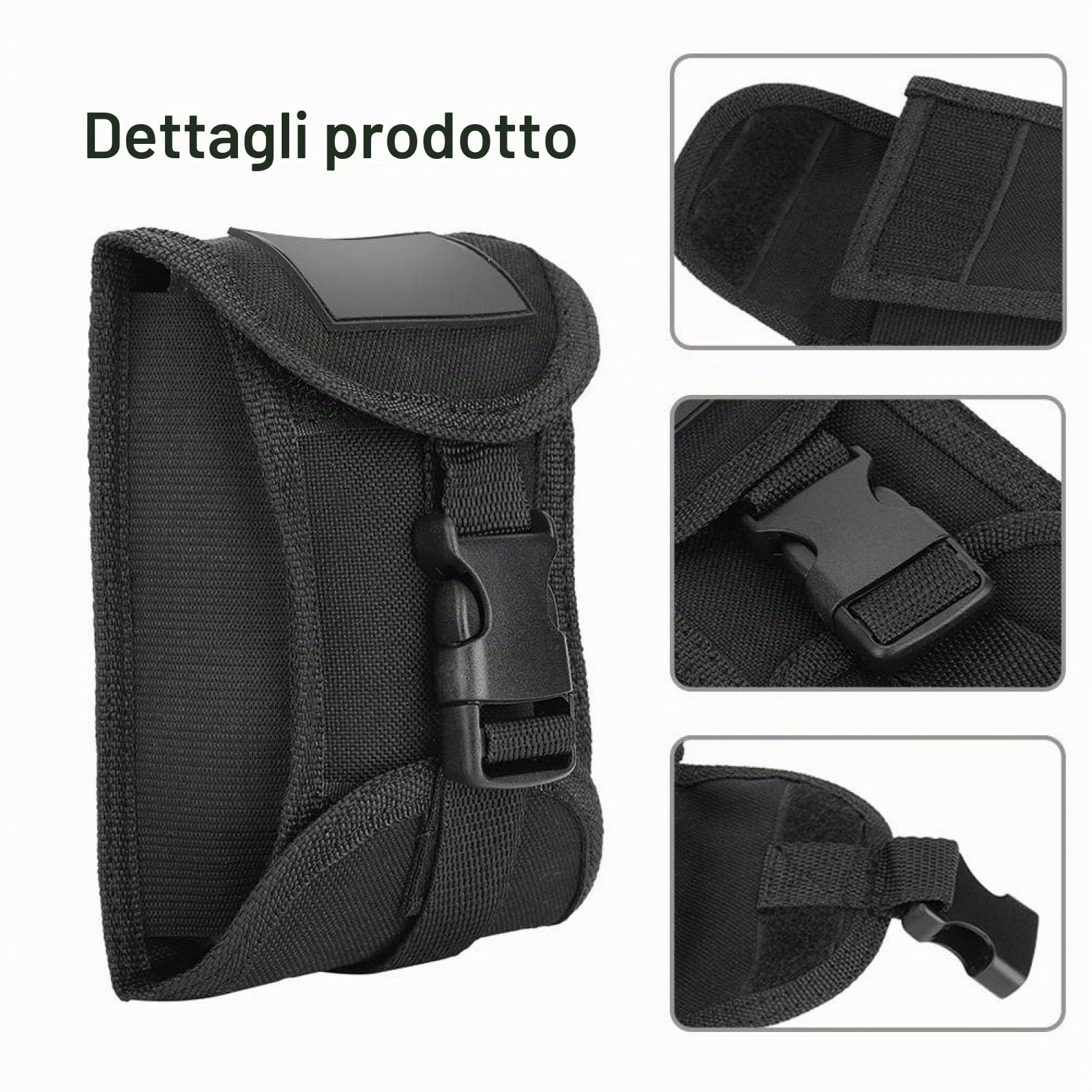 OUKENS Tasca Pesi Immersione 3 kg Nylon Nero