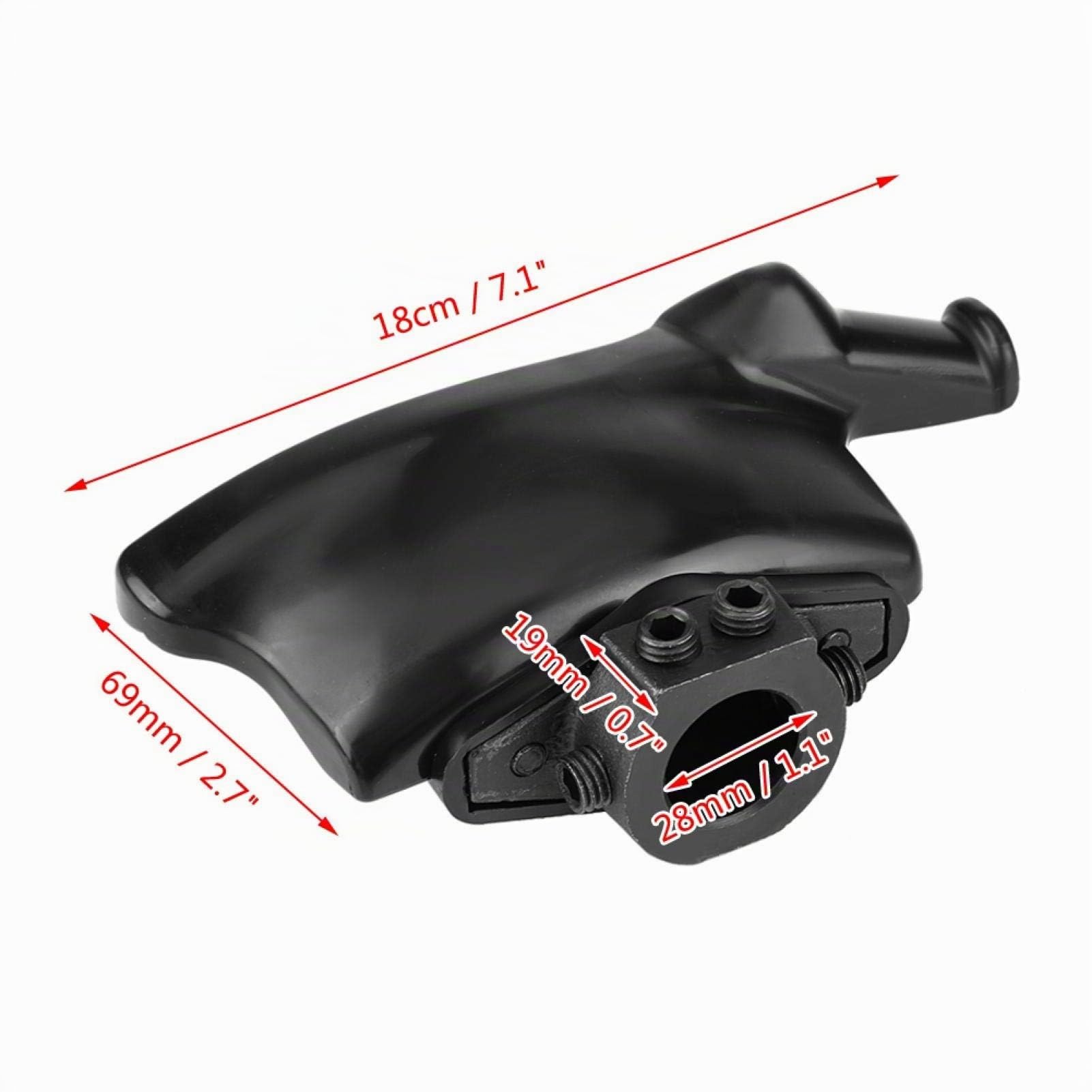 OUKENS Testa Smontagomme Nylon 28 mm Nera Antigraffio